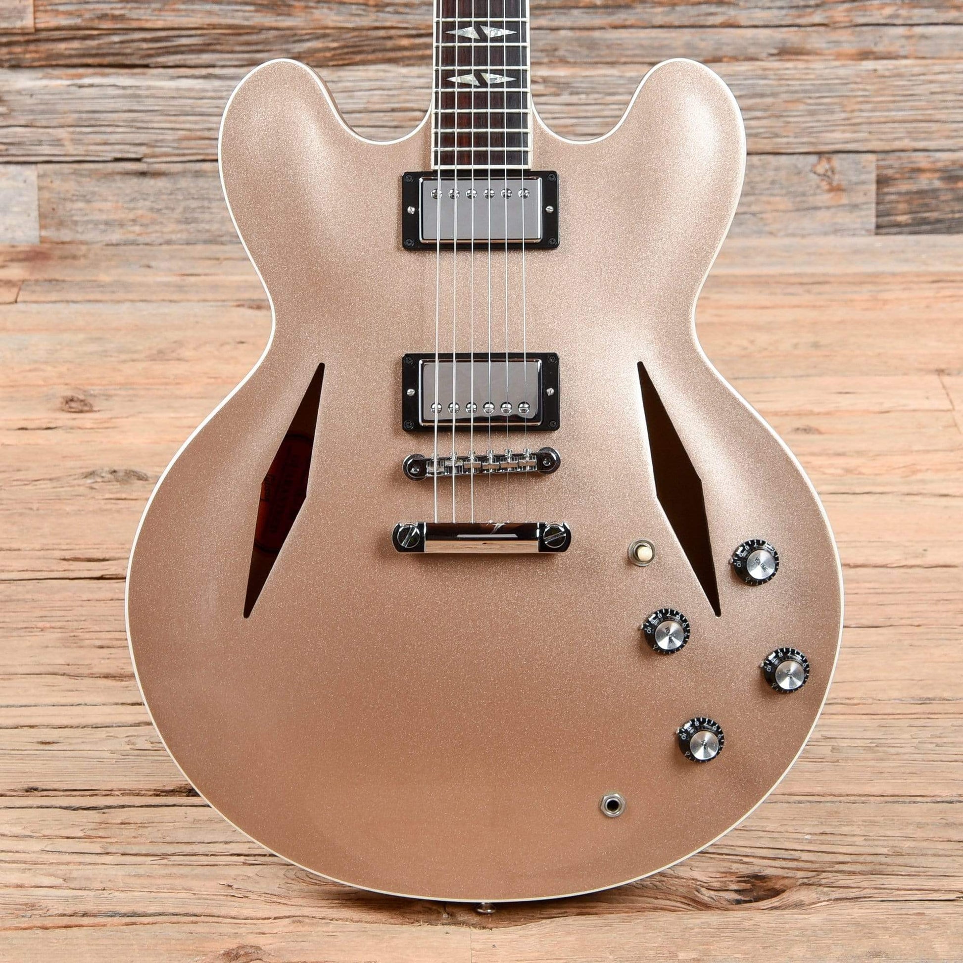 Gibson Custom Shop Dave Grohl Signature DG-335 Metallic Gold Electric Guitars / Semi-Hollow
