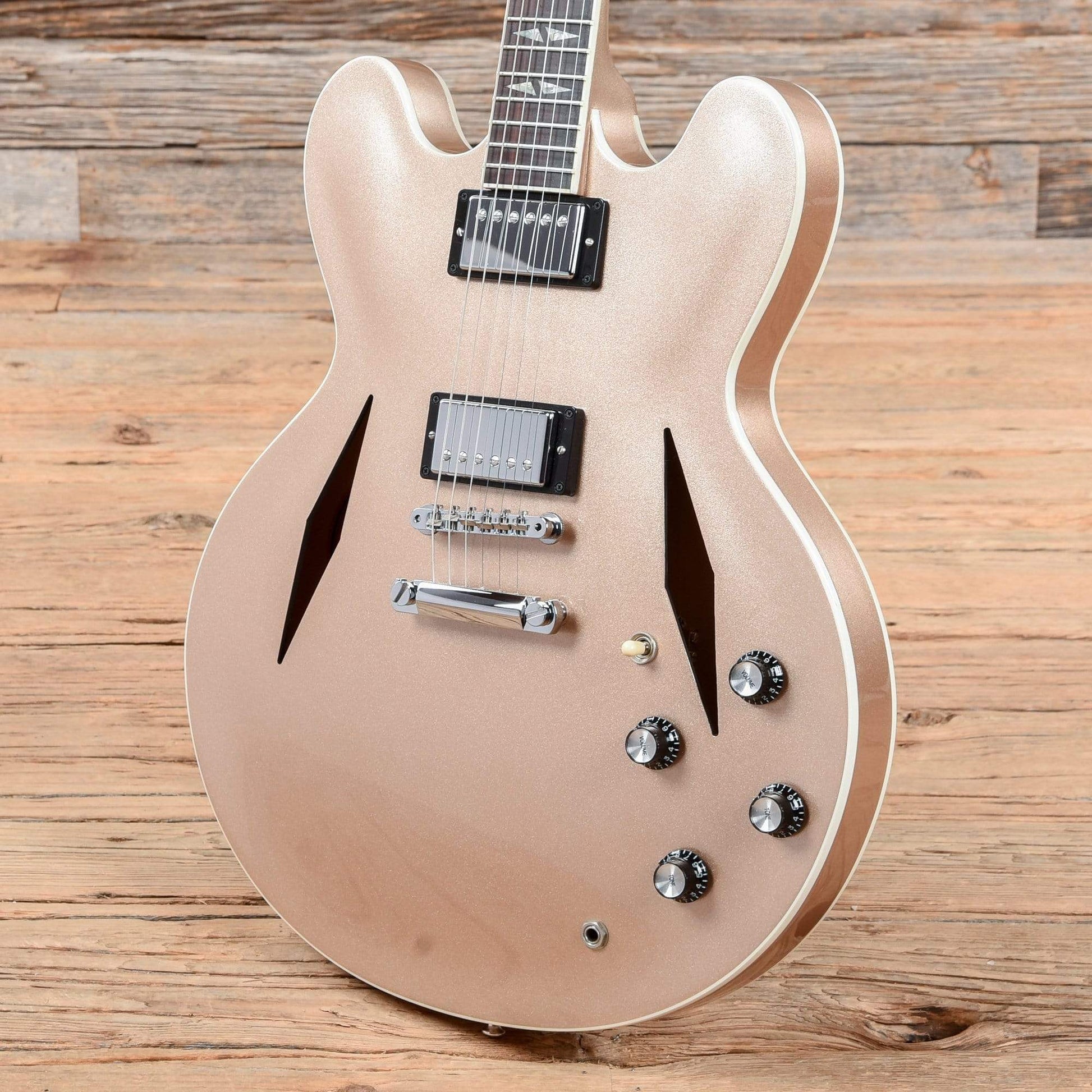 Gibson Custom Shop Dave Grohl Signature DG-335 Metallic Gold Electric Guitars / Semi-Hollow