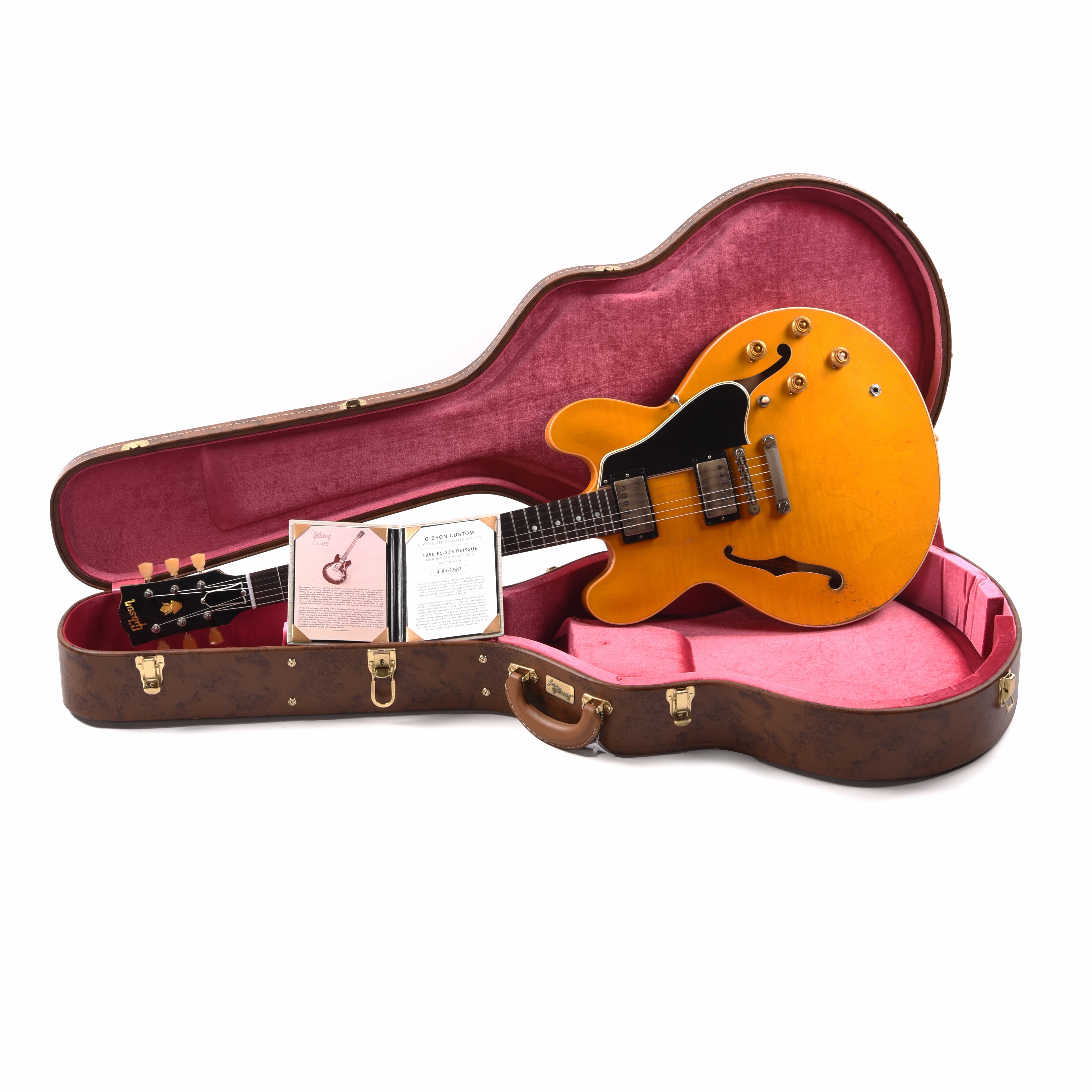Gibson Custom Shop Limited Edition 1958 ES-335 Murphy Lab Heavy Aged Dirty Blonde Electric Guitars / Semi-Hollow