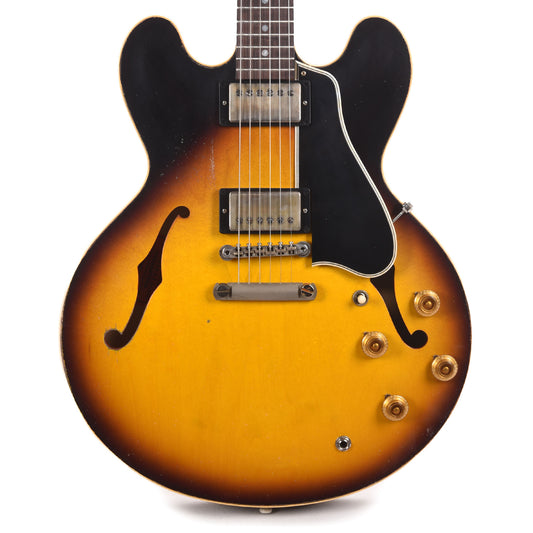 Gibson Custom Shop Limited Edition 1958 ES-335 Murphy Lab Heavy Aged Faded Tobacco Burst Electric Guitars / Semi-Hollow