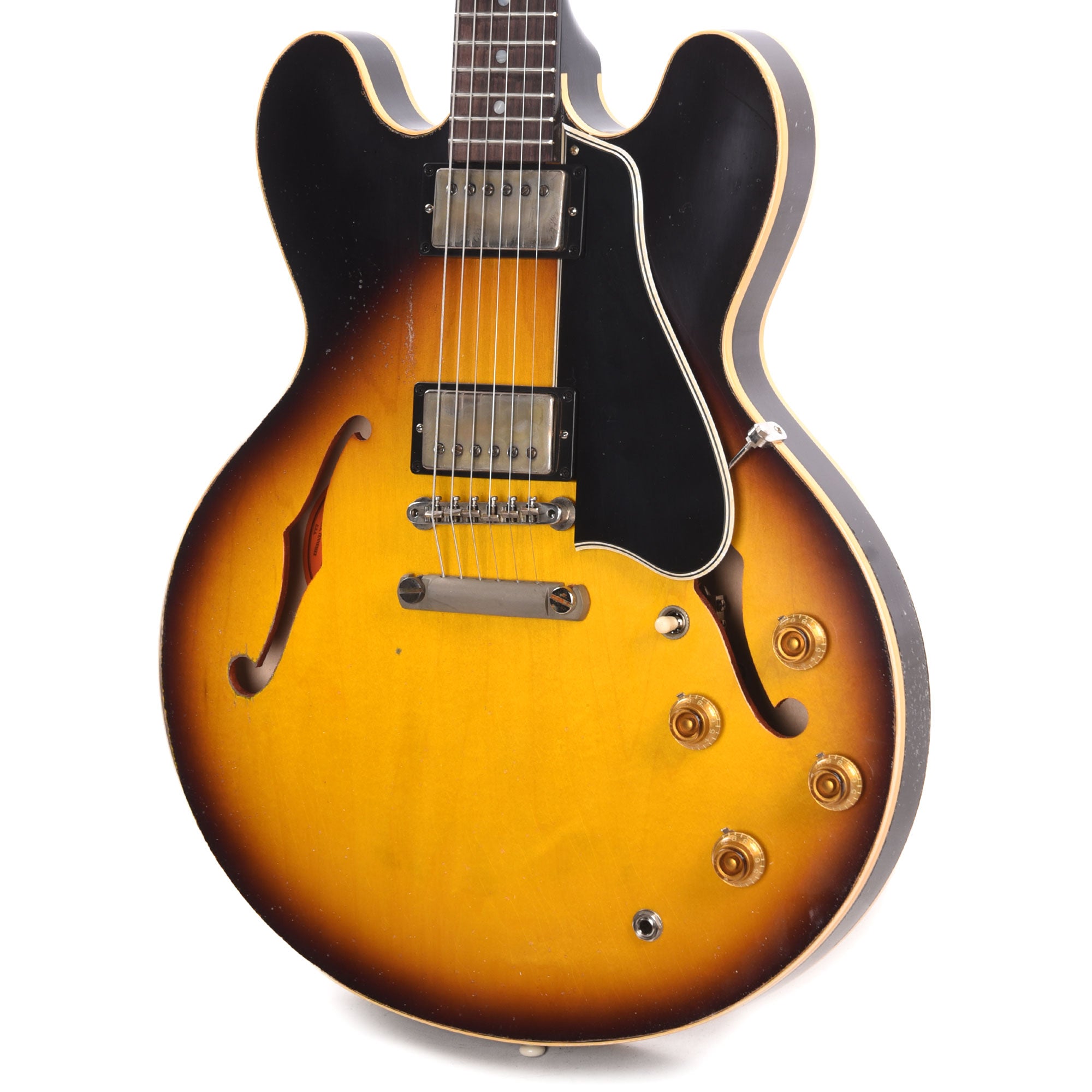 Gibson Custom Shop Limited Edition 1958 ES-335 Murphy Lab Heavy Aged Faded Tobacco Burst Electric Guitars / Semi-Hollow