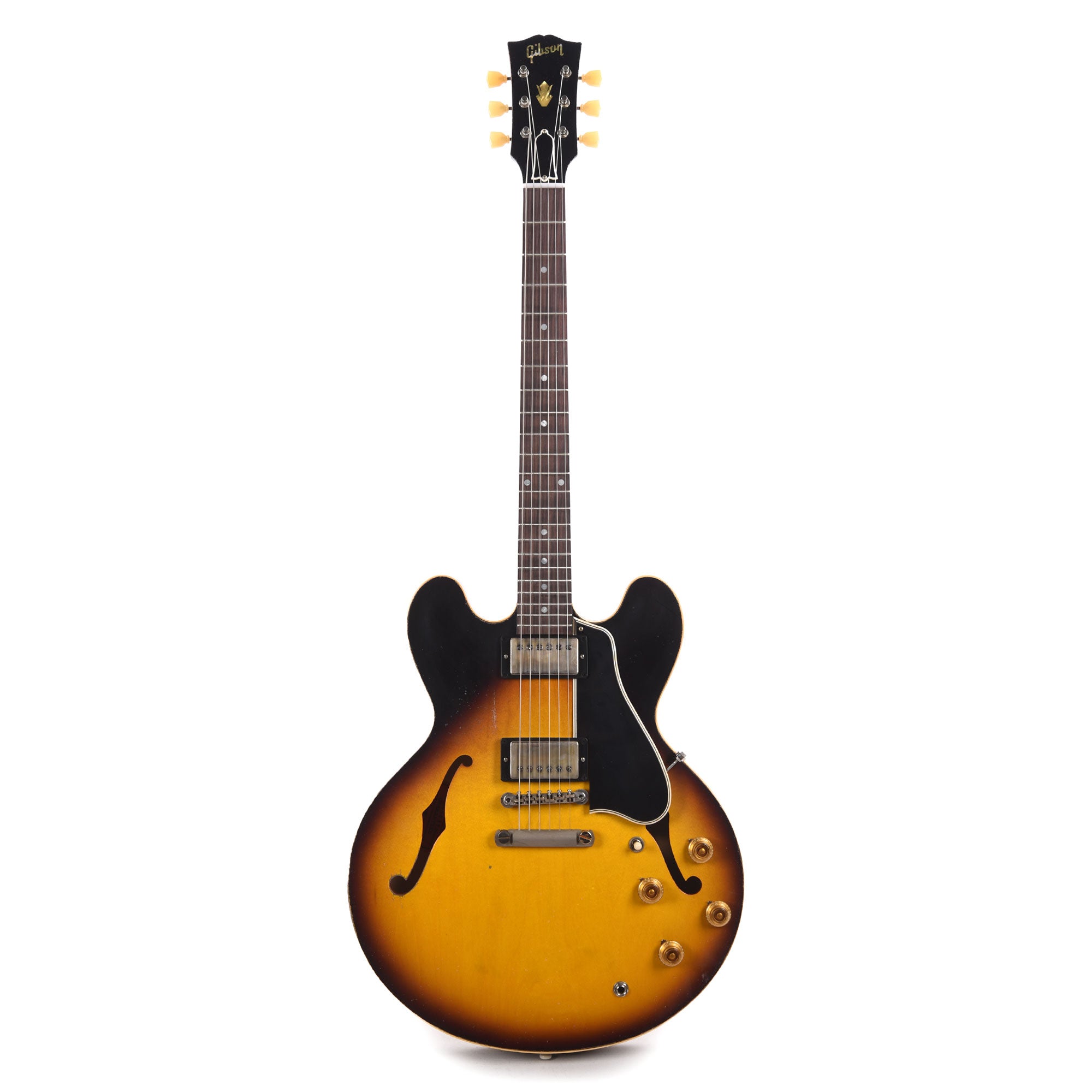 Gibson Custom Shop Limited Edition 1958 ES-335 Murphy Lab Heavy Aged Faded Tobacco Burst Electric Guitars / Semi-Hollow