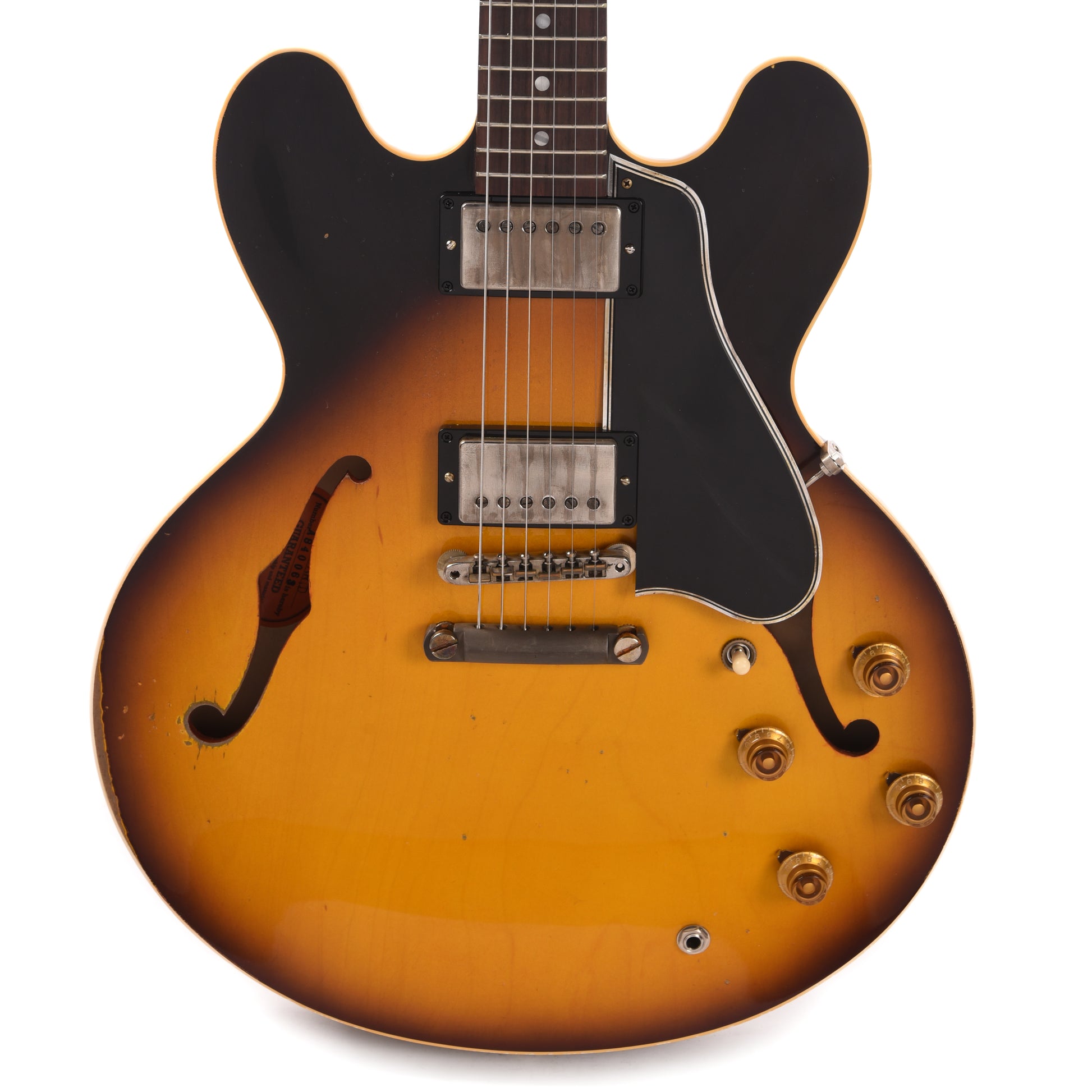 Gibson Custom Shop Limited Edition 1958 ES-335 Murphy Lab Heavy Aged Faded Tobacco Burst Electric Guitars / Semi-Hollow