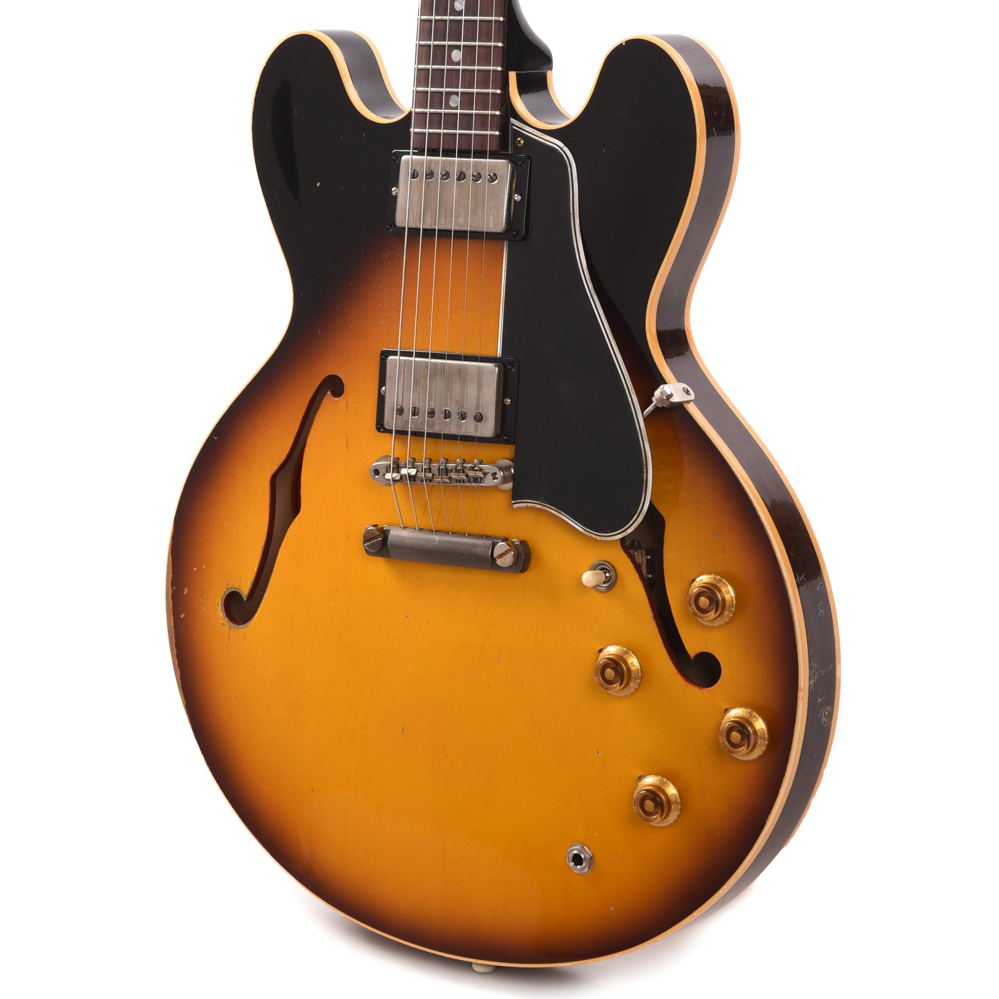 Gibson Custom Shop Limited Edition 1958 ES-335 Murphy Lab Heavy Aged Faded Tobacco Burst Electric Guitars / Semi-Hollow