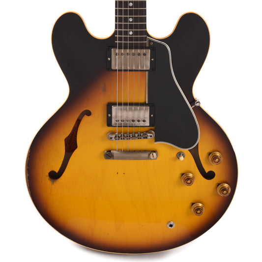 Gibson Custom Shop Limited Edition 1958 ES-335 Murphy Lab Heavy Aged Faded Tobacco Burst Electric Guitars / Semi-Hollow