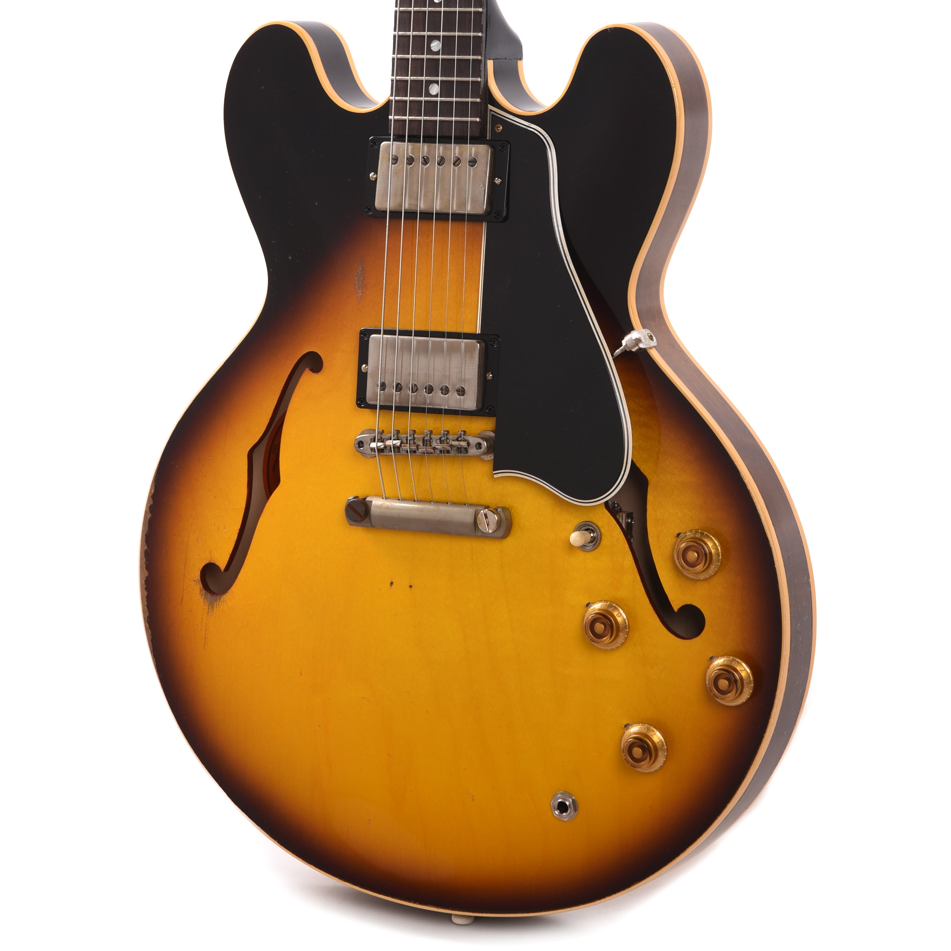 Gibson Custom Shop Limited Edition 1958 ES-335 Murphy Lab Heavy Aged Faded Tobacco Burst Electric Guitars / Semi-Hollow