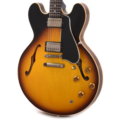 Gibson Custom Shop Limited Edition 1958 ES-335 Murphy Lab Heavy Aged Faded Tobacco Burst Electric Guitars / Semi-Hollow