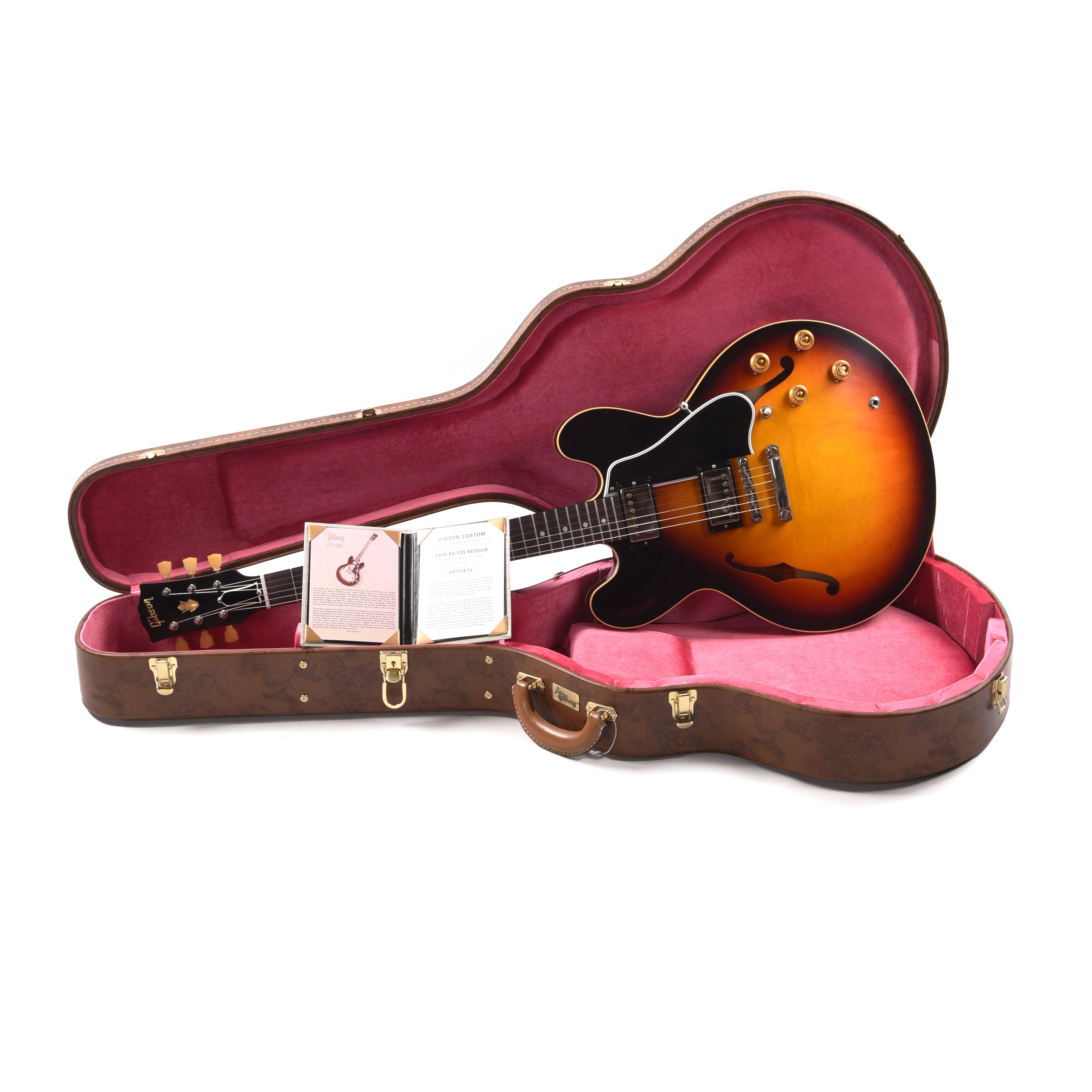 Gibson Custom Shop Limited Edition 1958 ES-335 Murphy Lab Light Aged Tri-Color Sunburst Electric Guitars / Semi-Hollow