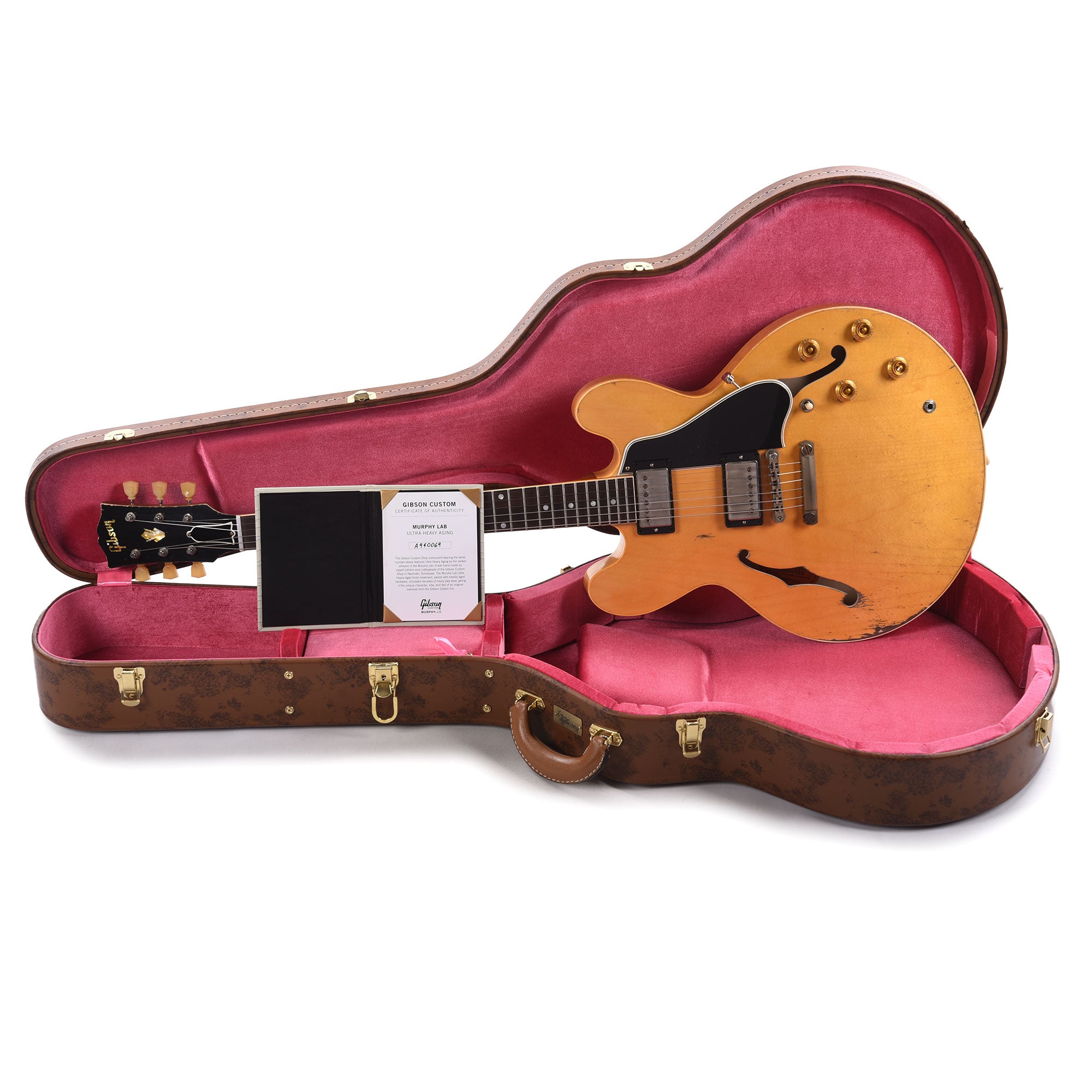 Gibson Custom Shop Murphy Lab 1959 ES-335 Reissue Vintage Natural Ultra Heavy Aged Electric Guitars / Semi-Hollow