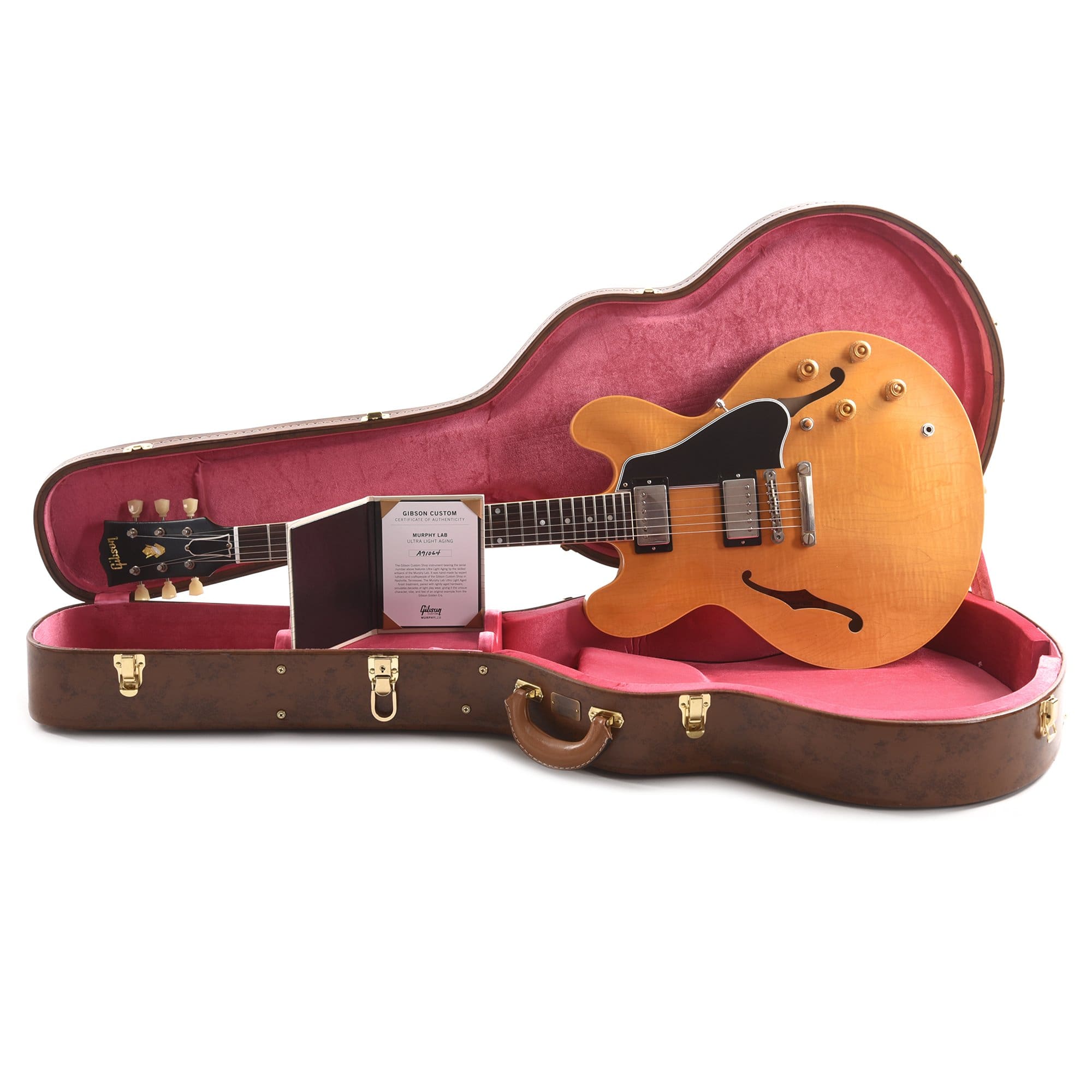 Gibson Custom Shop Murphy Lab 1959 ES-335 Reissue Vintage Natural Ultra Light Aged Electric Guitars / Semi-Hollow