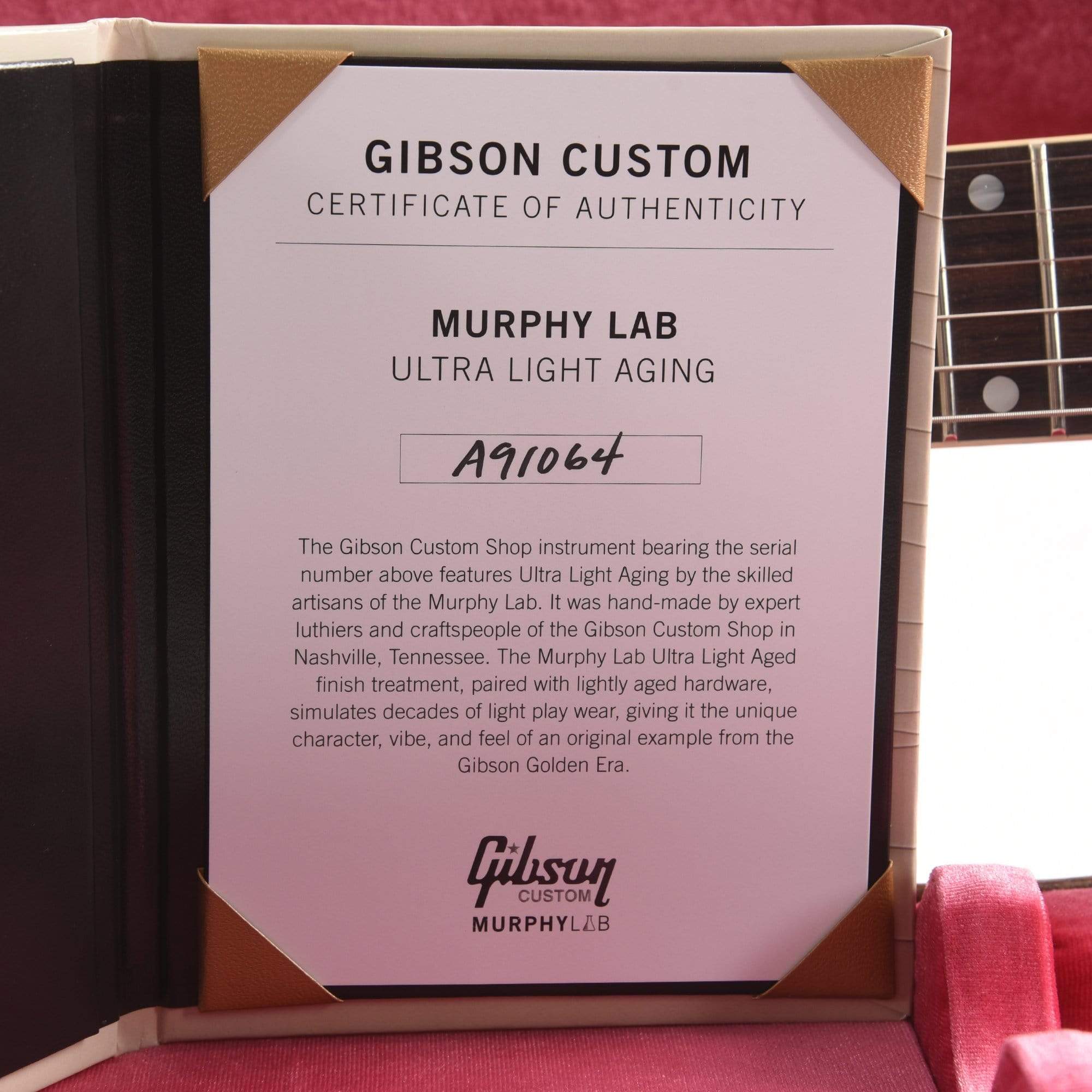 Gibson Custom Shop Murphy Lab 1959 ES-335 Reissue Vintage Natural Ultra Light Aged Electric Guitars / Semi-Hollow