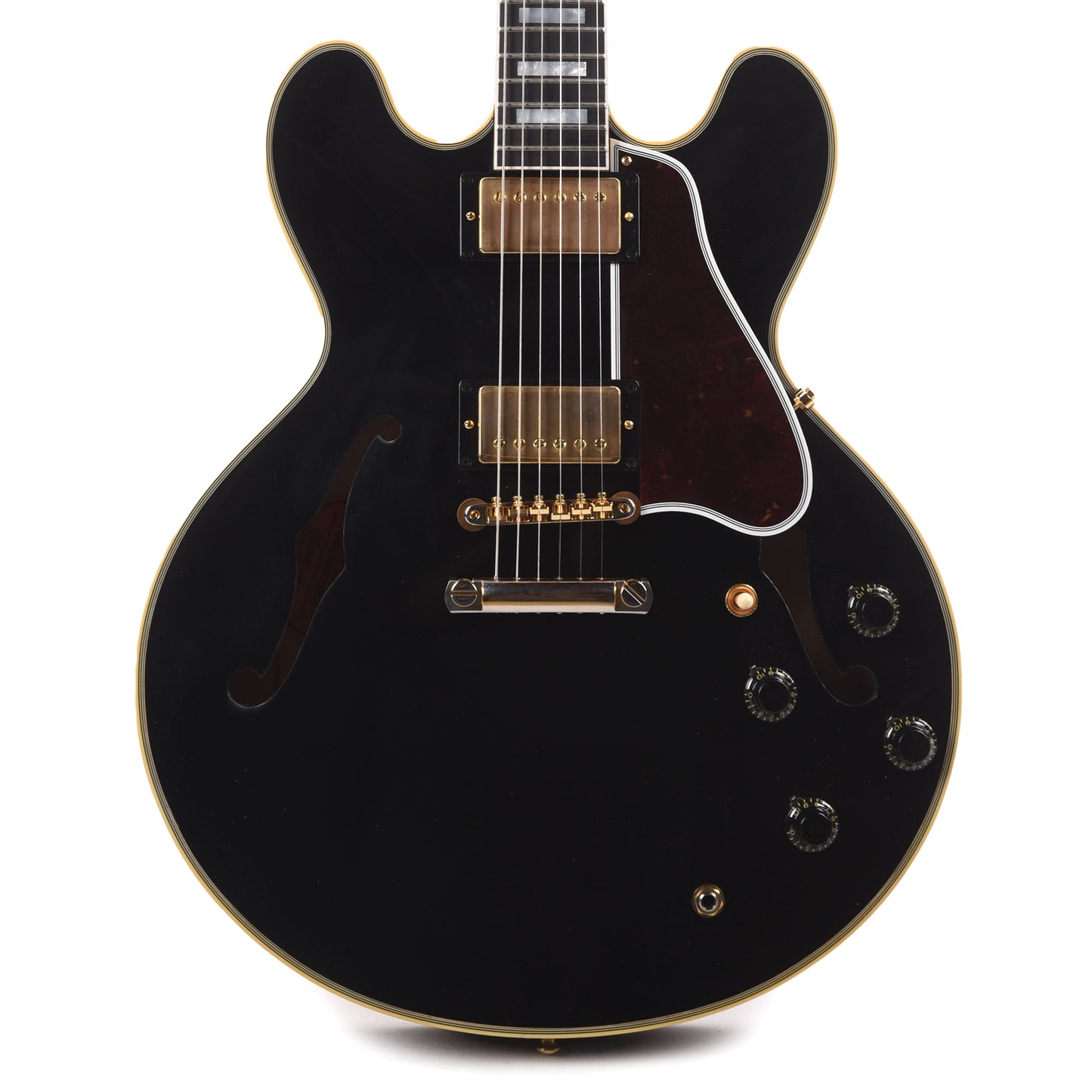 Gibson Custom Shop Murphy Lab 1959 ES-355 Reissue Ebony Ultra Light Aged w/Stop Bar Electric Guitars / Semi-Hollow
