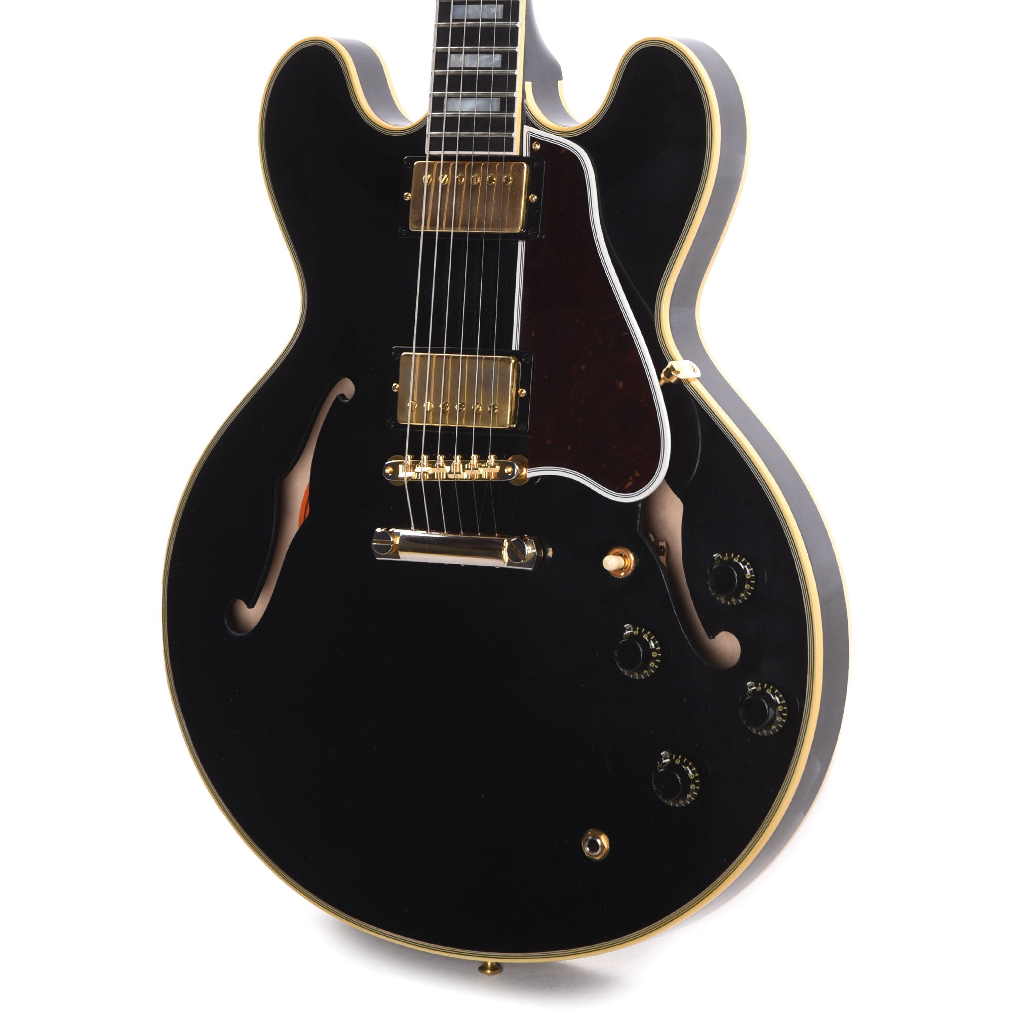 Gibson Custom Shop Murphy Lab 1959 ES-355 Reissue Ebony Ultra Light Aged w/Stop Bar Electric Guitars / Semi-Hollow