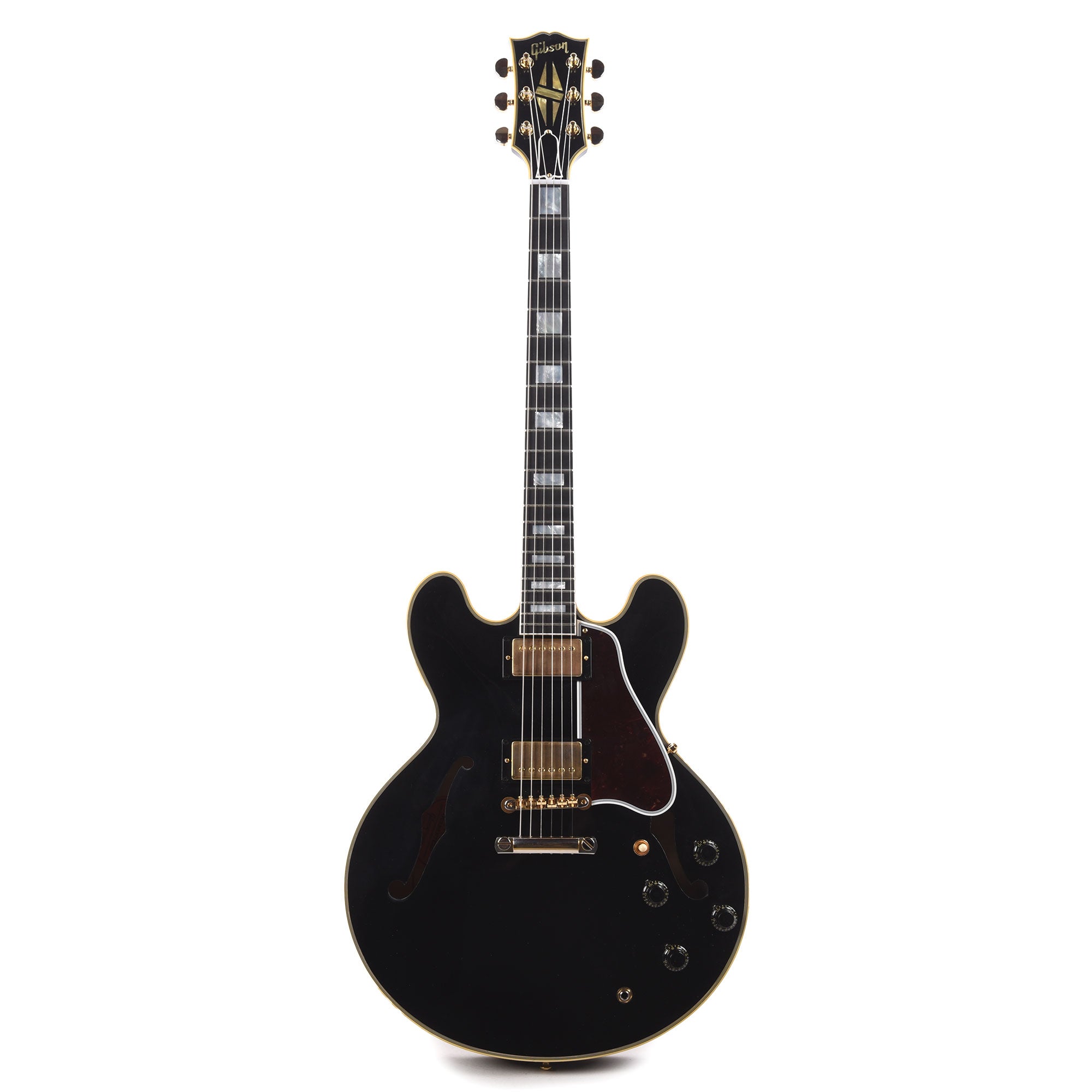 Gibson Custom Shop Murphy Lab 1959 ES-355 Reissue Ebony Ultra Light Aged w/Stop Bar Electric Guitars / Semi-Hollow