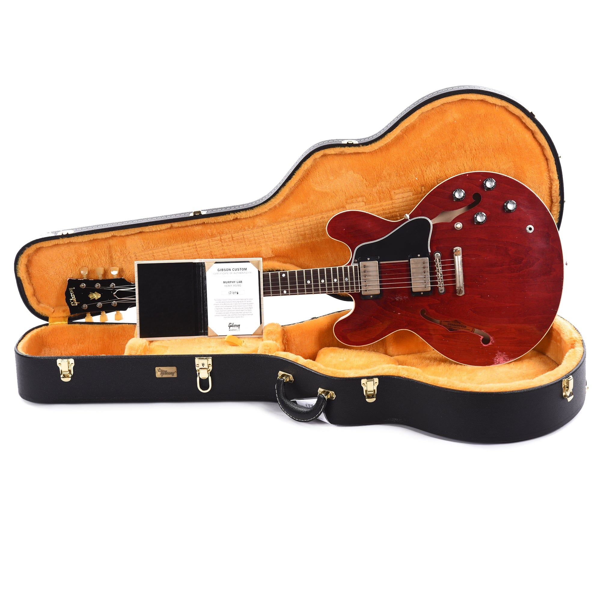 Gibson Custom Shop Murphy Lab 1961 ES-335 Reissue 60s Cherry Heavy Aged Electric Guitars / Semi-Hollow