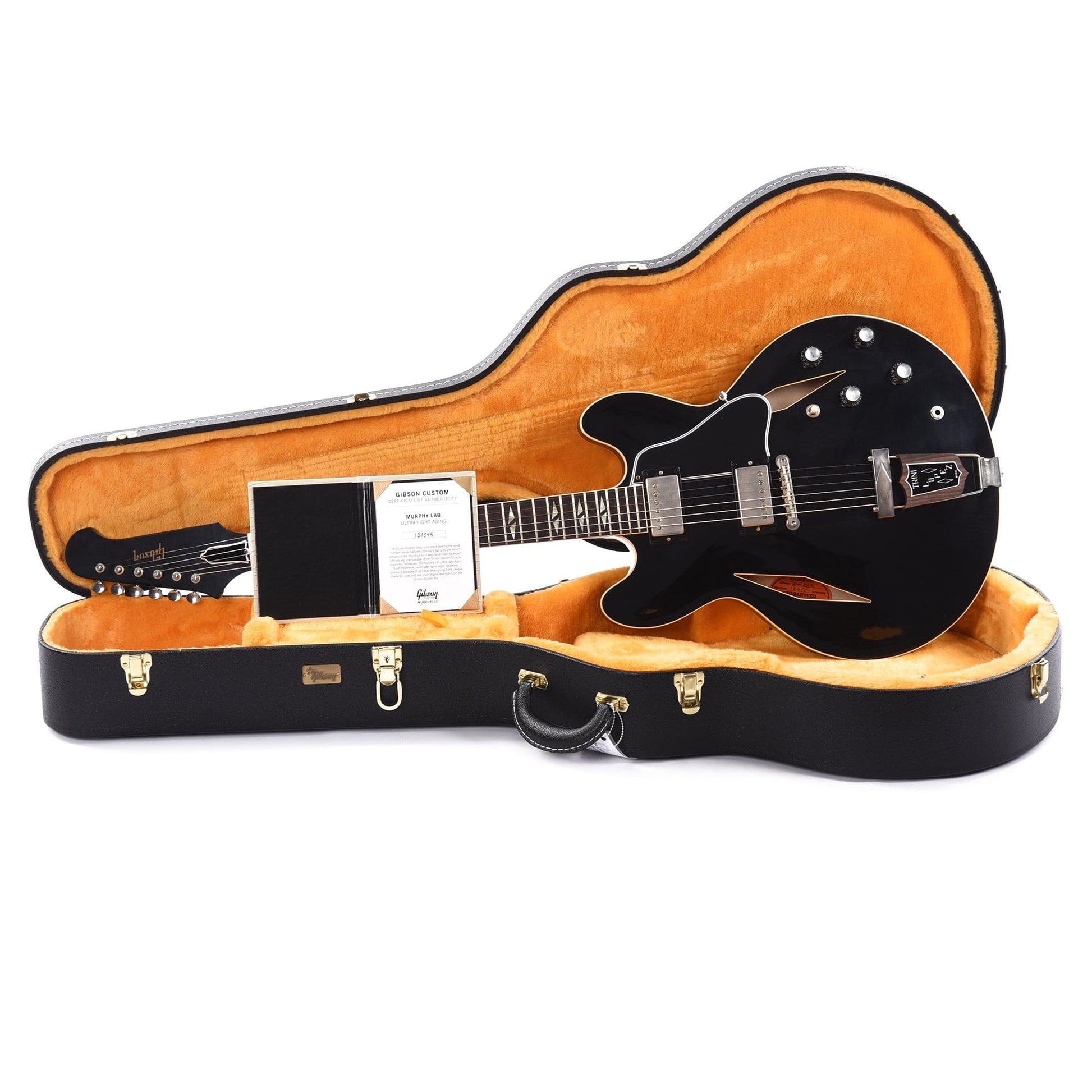 Gibson Custom Shop Murphy Lab 1964 Trini Lopez Standard Reissue Ebony Ultra Light Aged Electric Guitars / Semi-Hollow