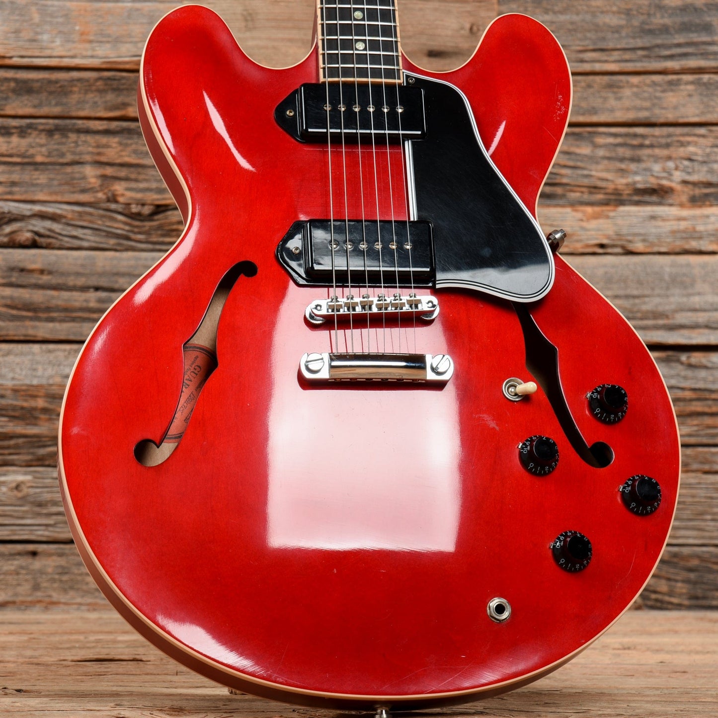 Gibson Custom Traditional Pro P-90 Cherry 2012 Electric Guitars / Semi-Hollow