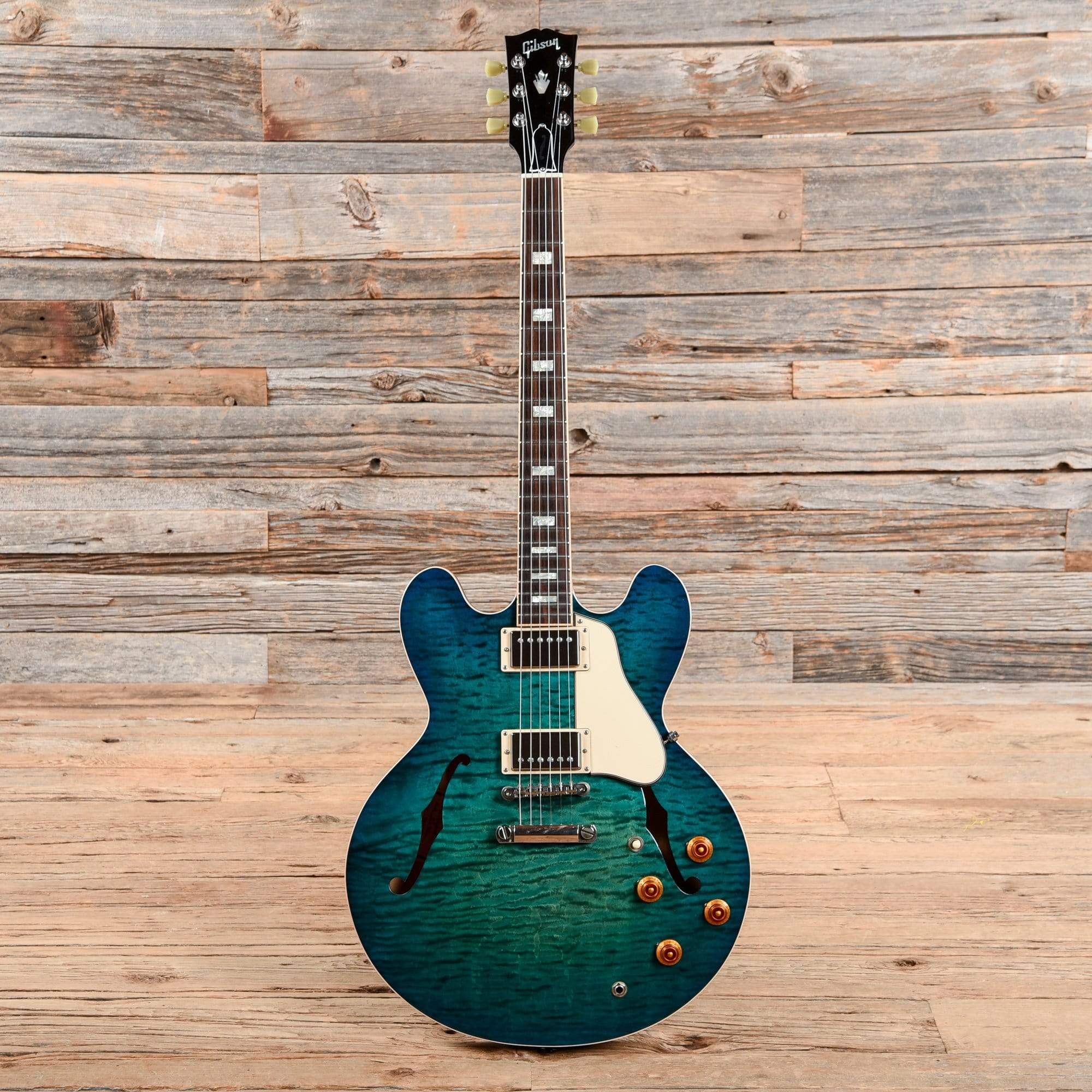 Gibson ES-335 Aqua 2017 Electric Guitars / Semi-Hollow