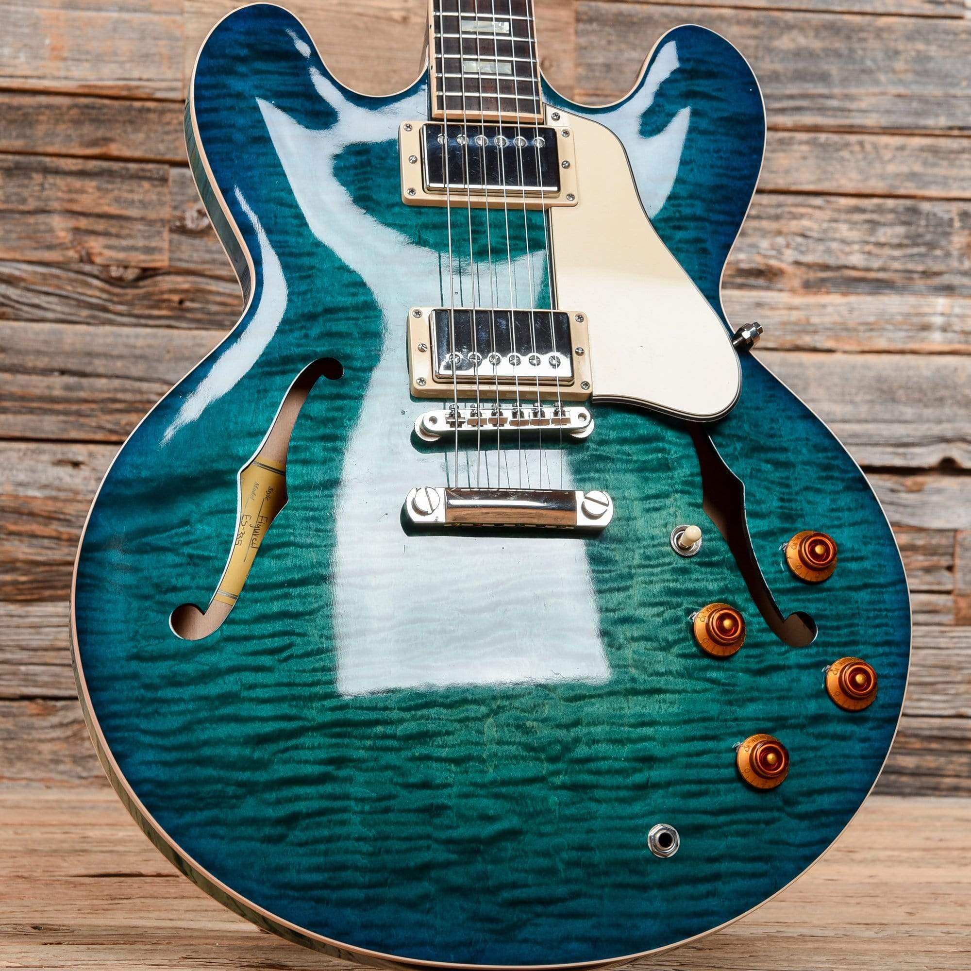 Gibson ES-335 Aqua 2017 Electric Guitars / Semi-Hollow