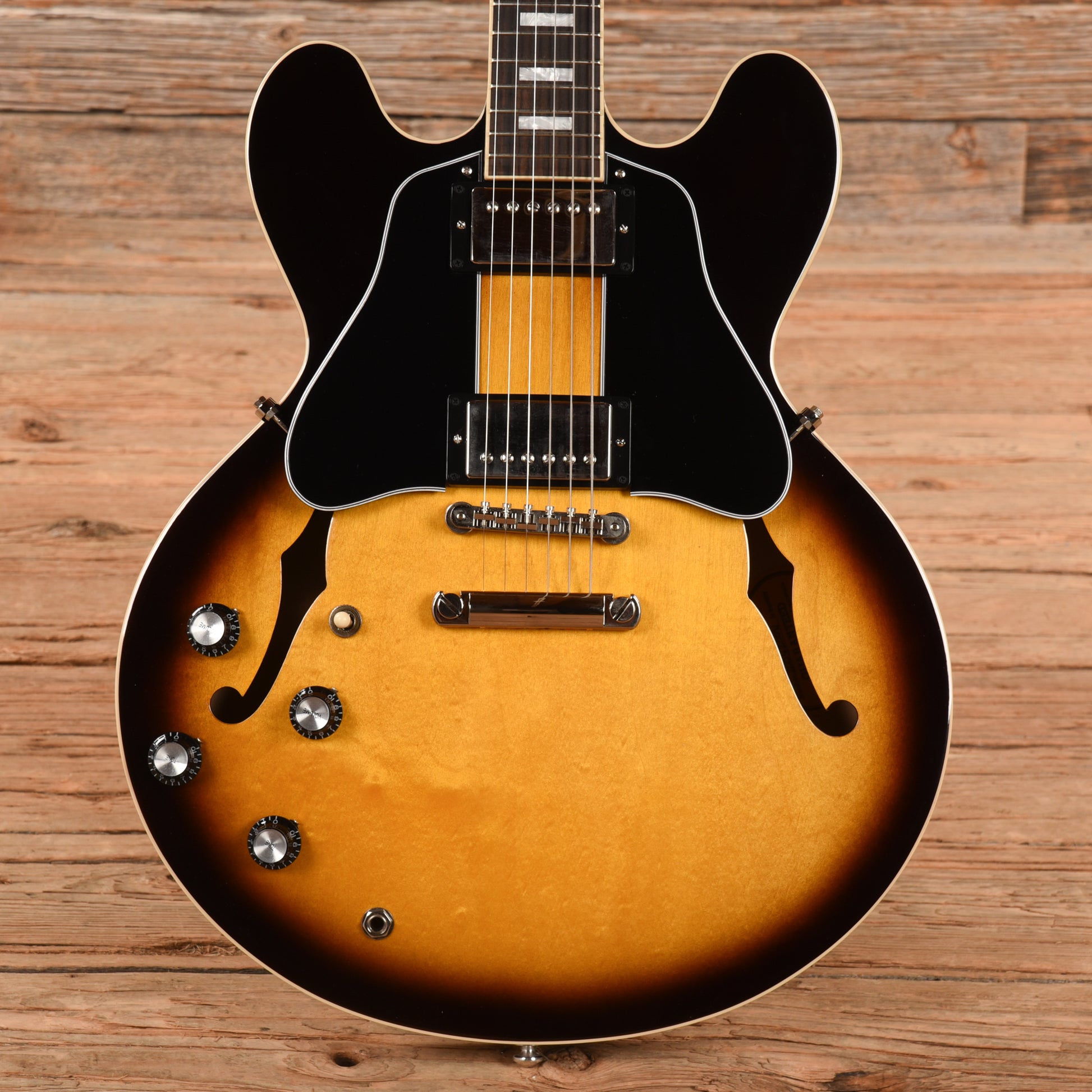Gibson ES-335 Block Vintage Burst 2022 LEFTY Electric Guitars / Semi-Hollow