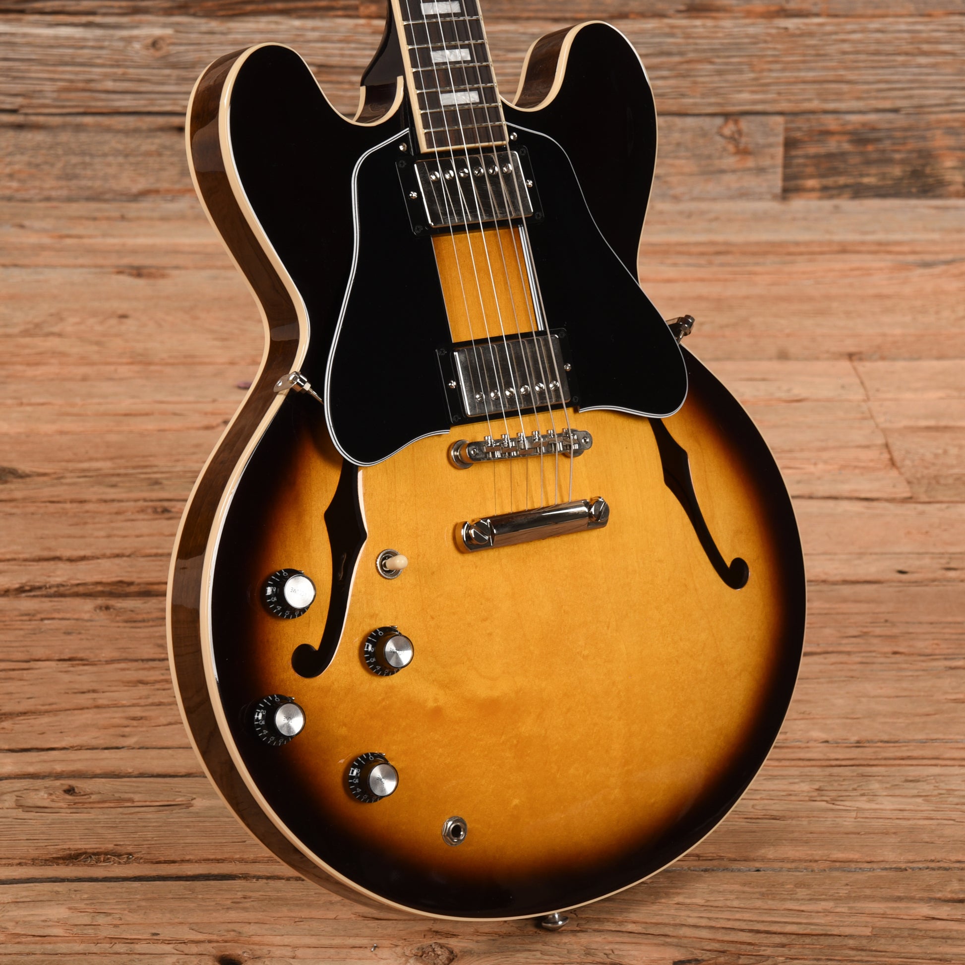 Gibson ES-335 Block Vintage Burst 2022 LEFTY Electric Guitars / Semi-Hollow