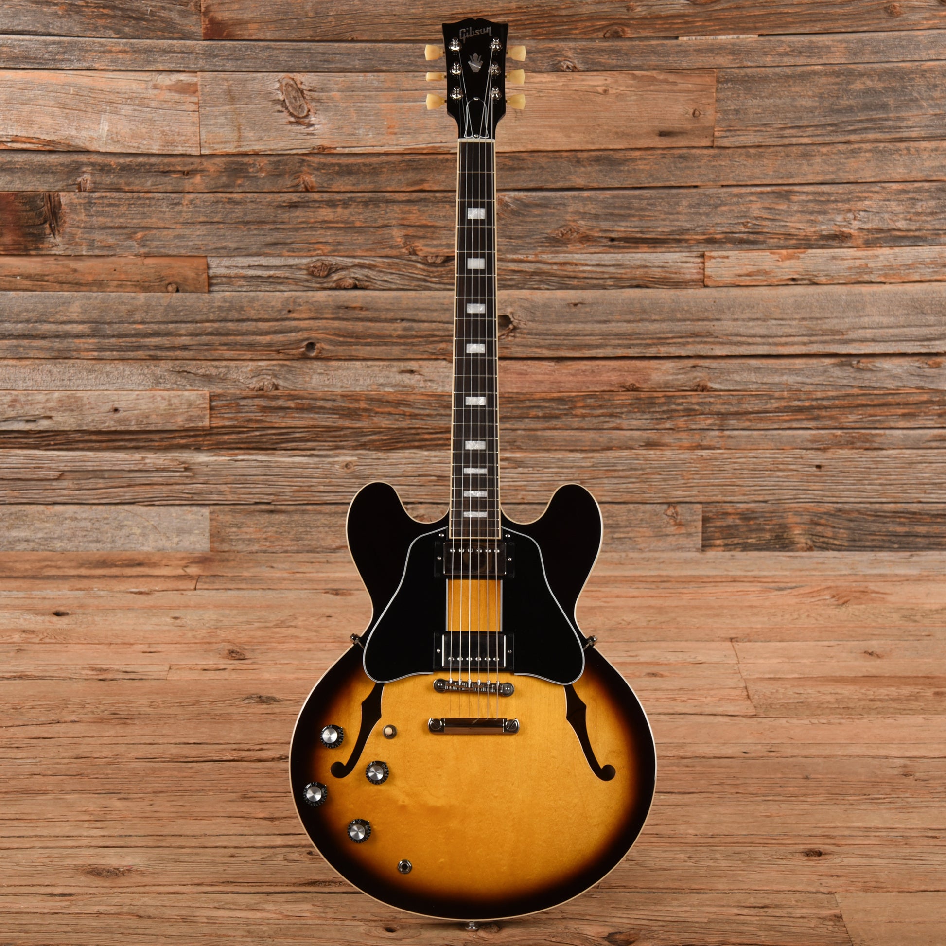 Gibson ES-335 Block Vintage Burst 2022 LEFTY Electric Guitars / Semi-Hollow