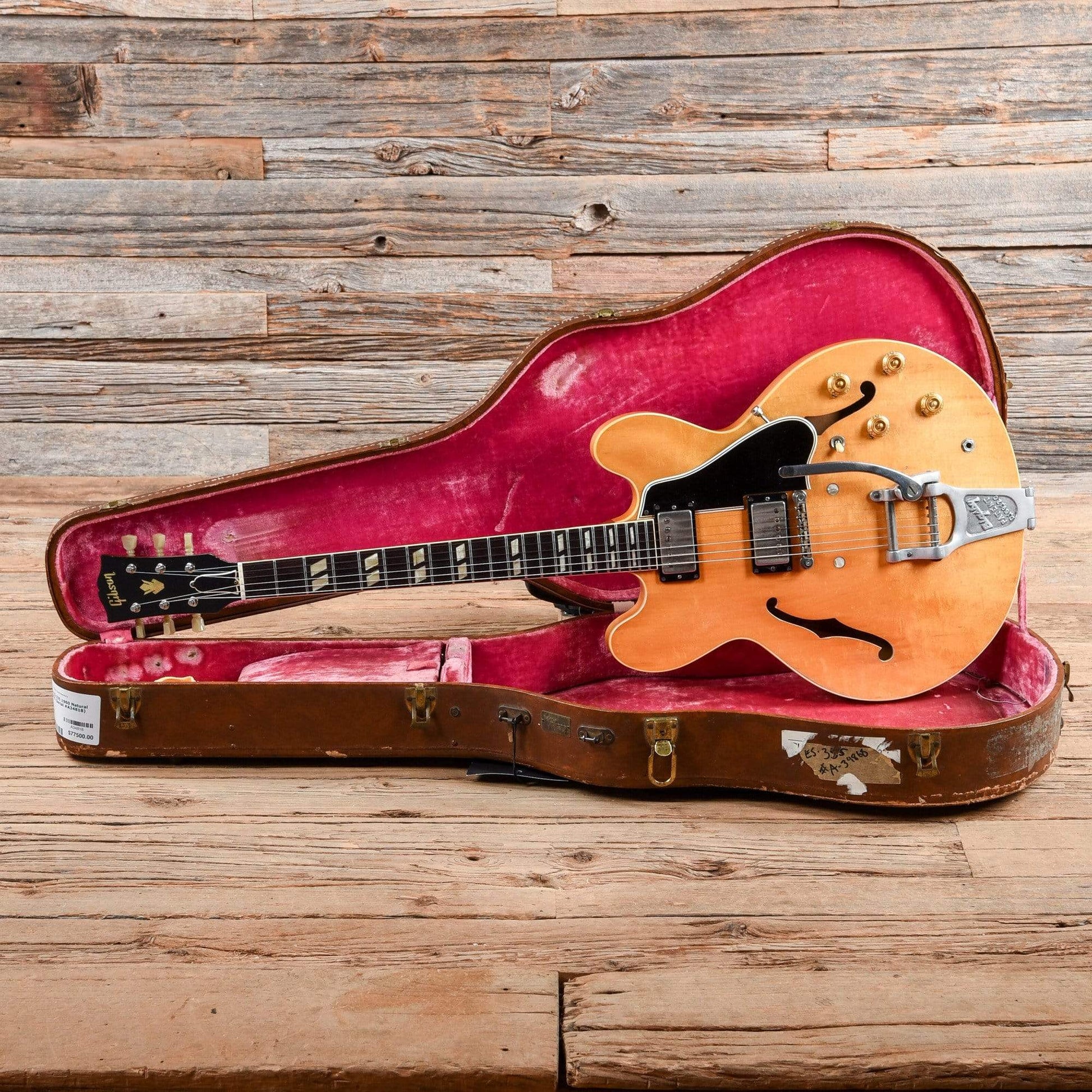 Gibson ES-335 Natural 1960 Electric Guitars / Semi-Hollow