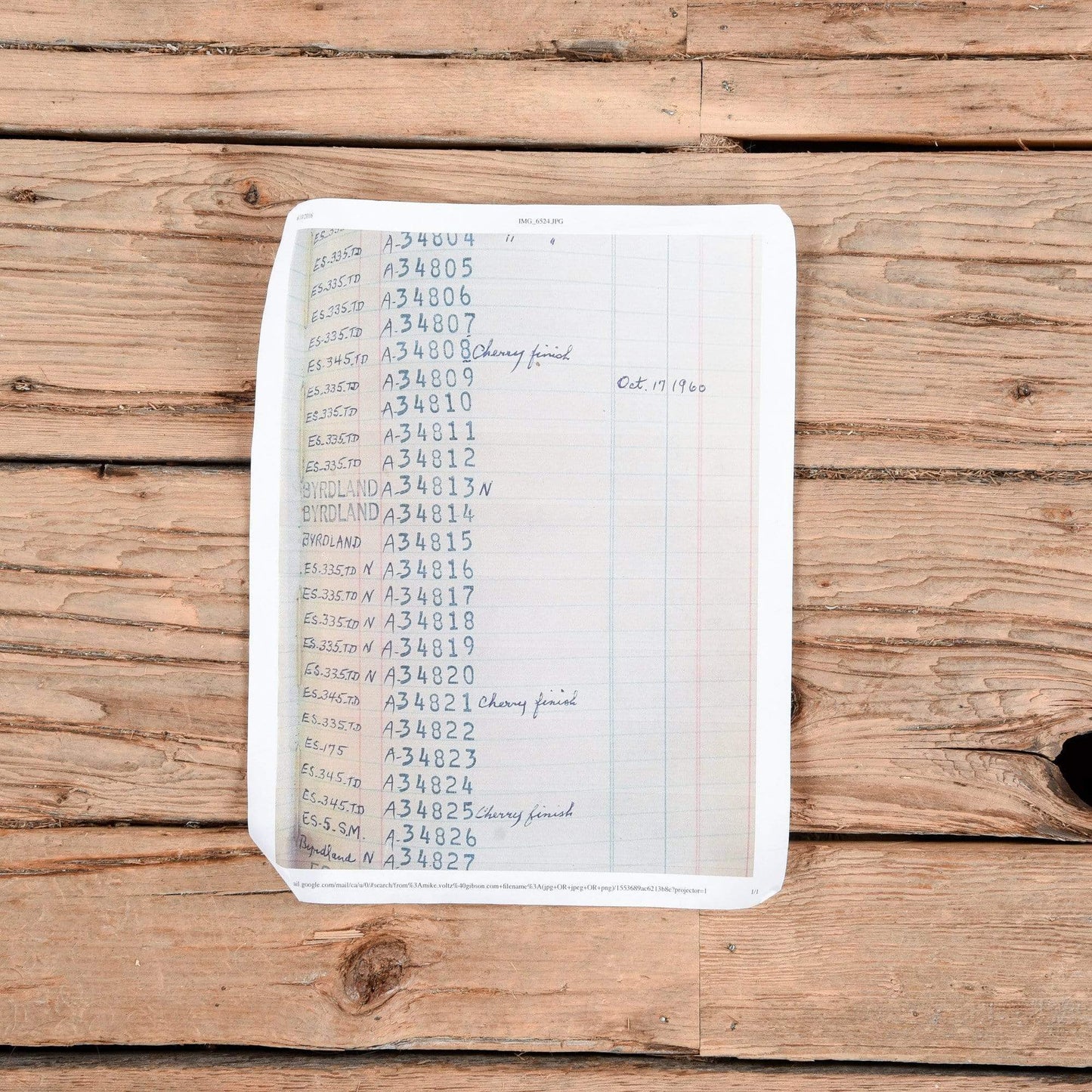 Gibson ES-335 Natural 1960 Electric Guitars / Semi-Hollow