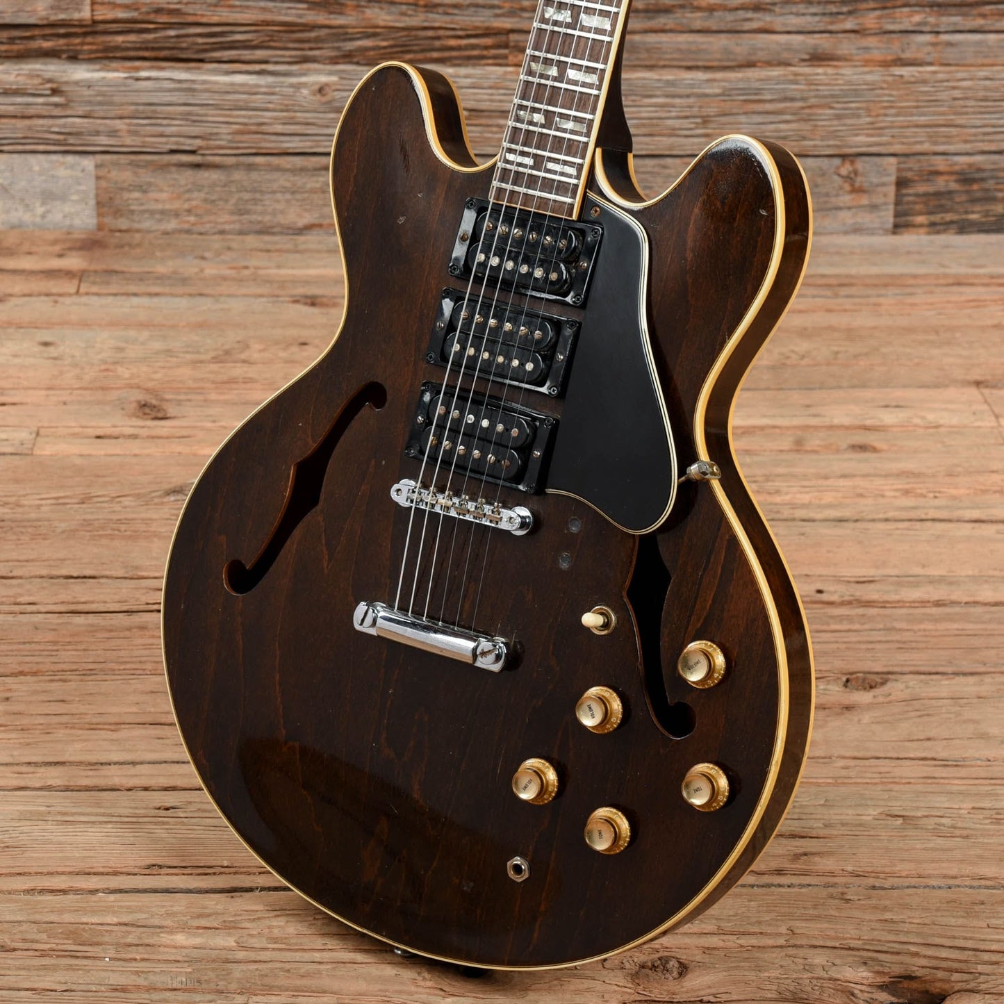 Gibson ES-345 Walnut 1970s Electric Guitars / Semi-Hollow