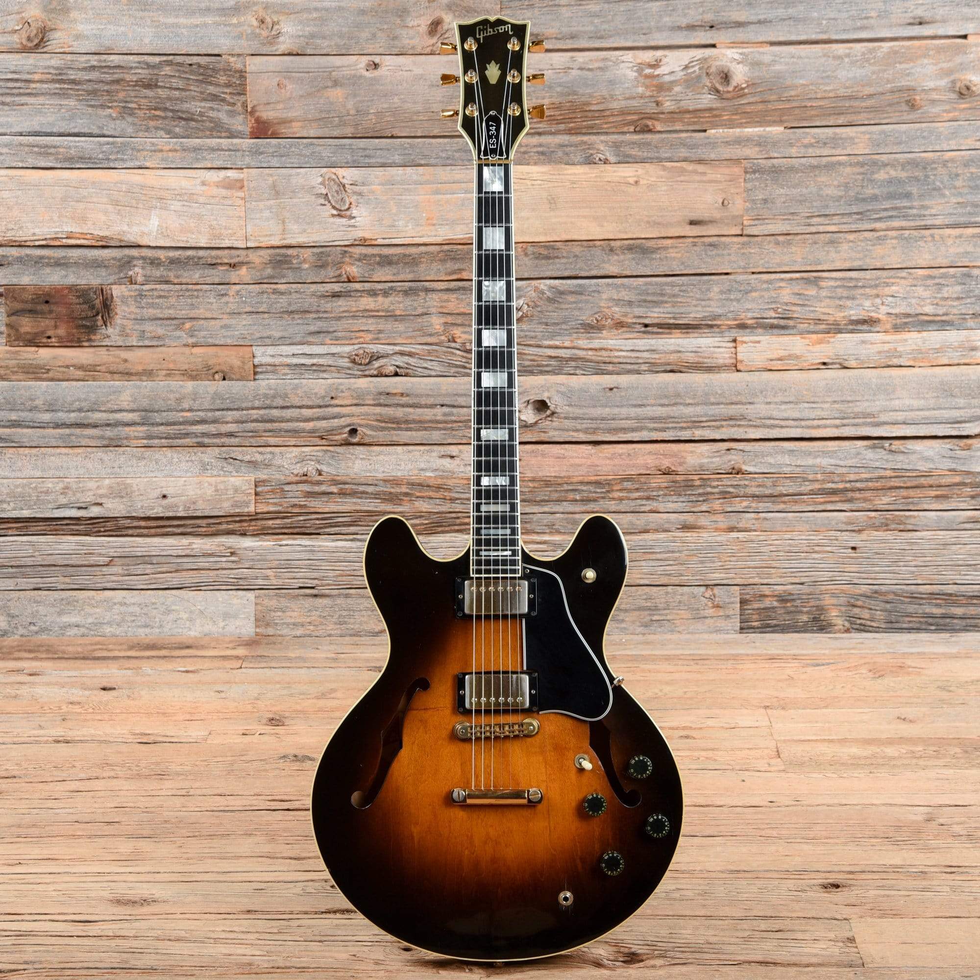 Gibson ES-347 Sunburst 1979 Electric Guitars / Semi-Hollow