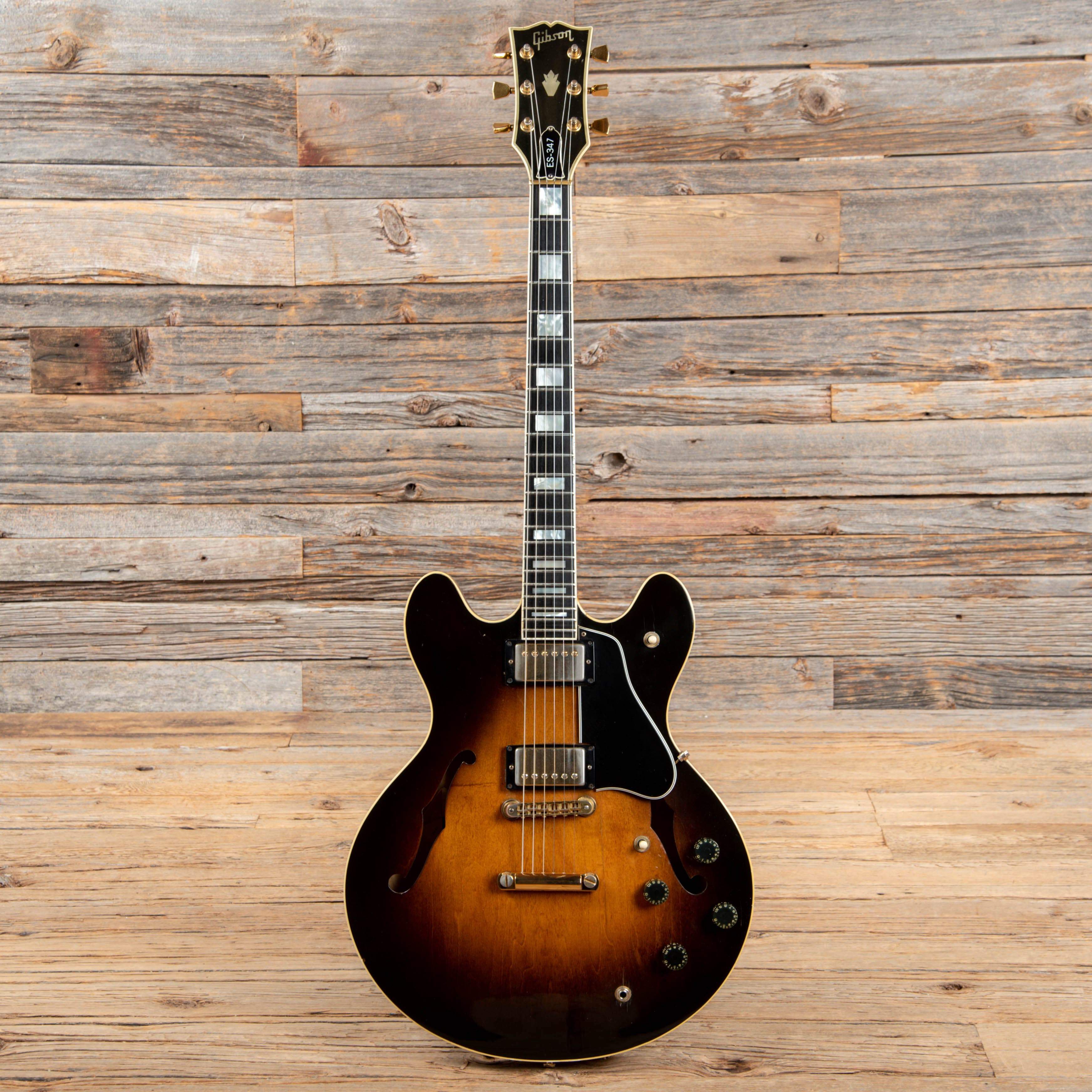 Gibson ES-347 Sunburst 1979 Electric Guitars / Semi-Hollow