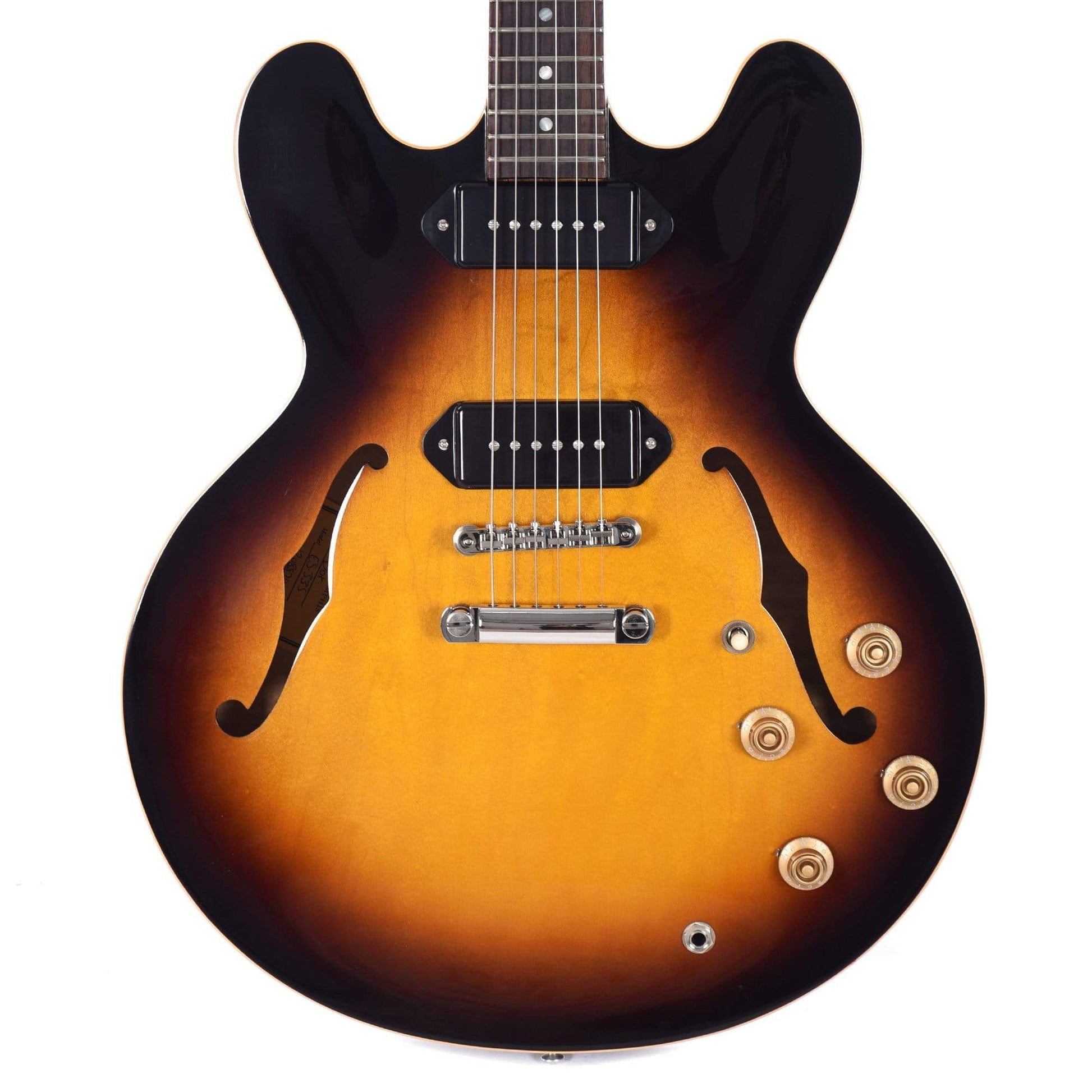 Gibson Memphis 2019 Limited ES-335 Dot P-90 Vintage Burst Electric Guitars / Semi-Hollow