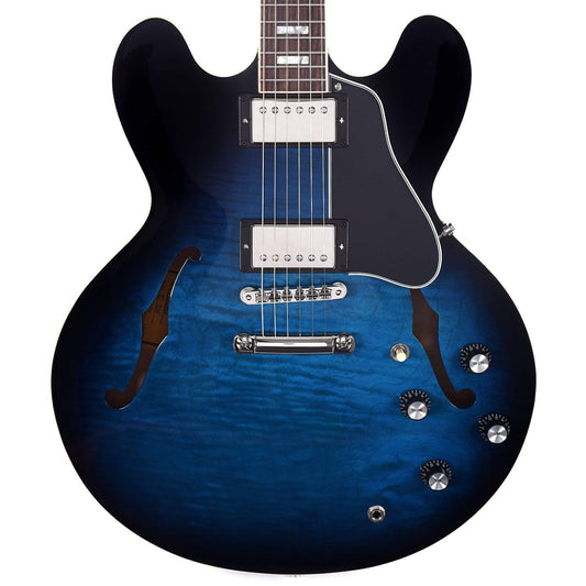 Gibson Memphis 2019 Limited ES-335 Figured Blue Burst Electric Guitars / Semi-Hollow