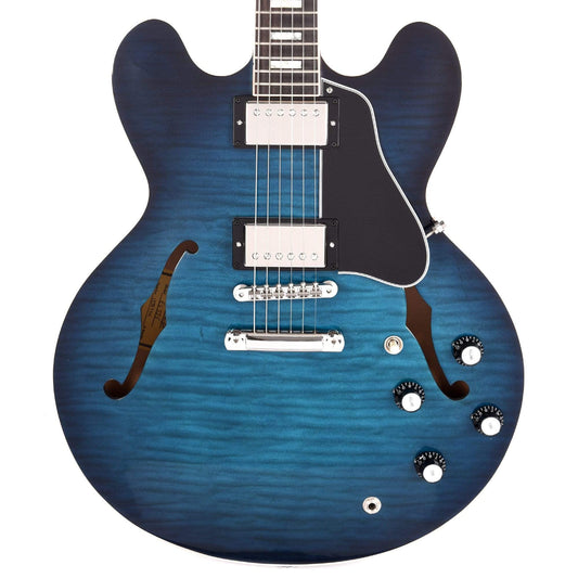 Gibson Memphis 2019 Limited ES-335 Figured Blue Burst Electric Guitars / Semi-Hollow