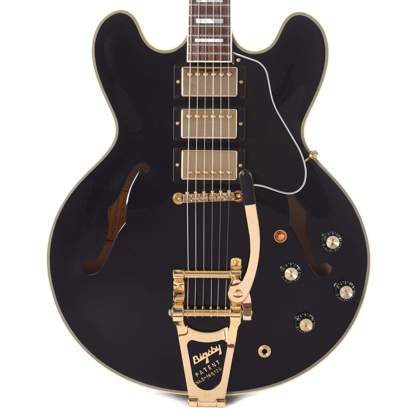 Gibson Memphis 2019 Limited ES-355 Black Beauty Bigsby Electric Guitars / Semi-Hollow
