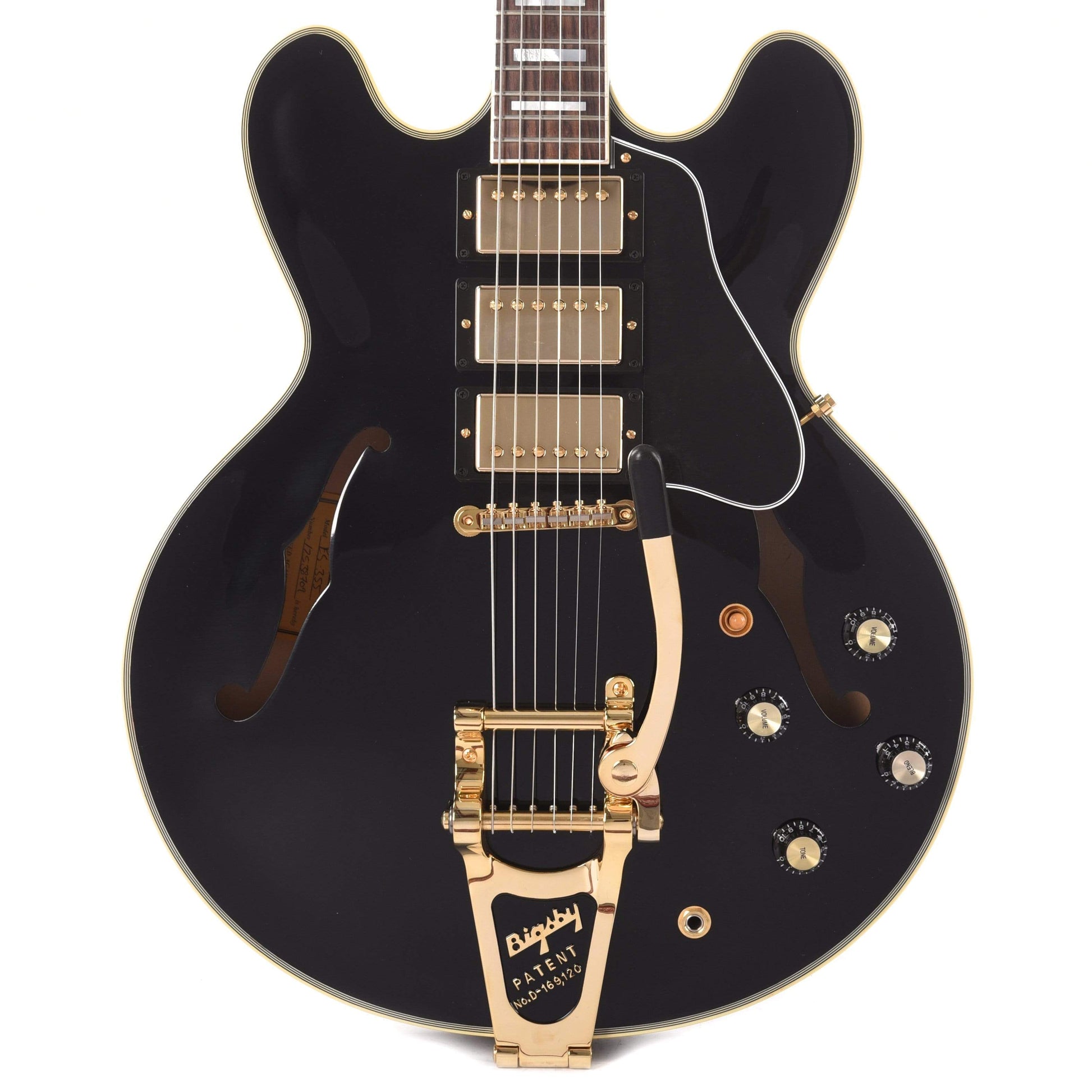 Gibson Memphis 2019 Limited ES-355 Black Beauty Bigsby Electric Guitars / Semi-Hollow