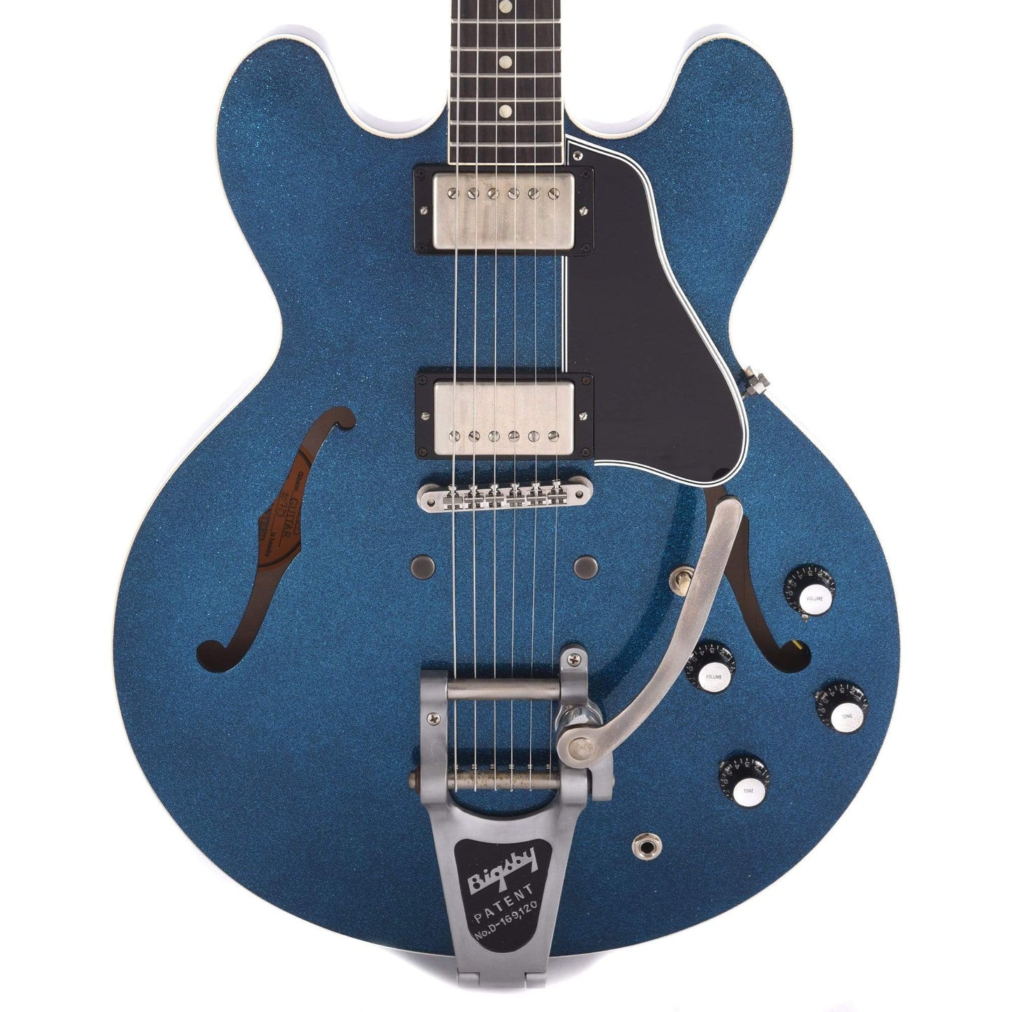 Gibson Memphis 2019 Limited MOD Series 1961 ES-335 Blue Sparkle Bigsby Electric Guitars / Semi-Hollow
