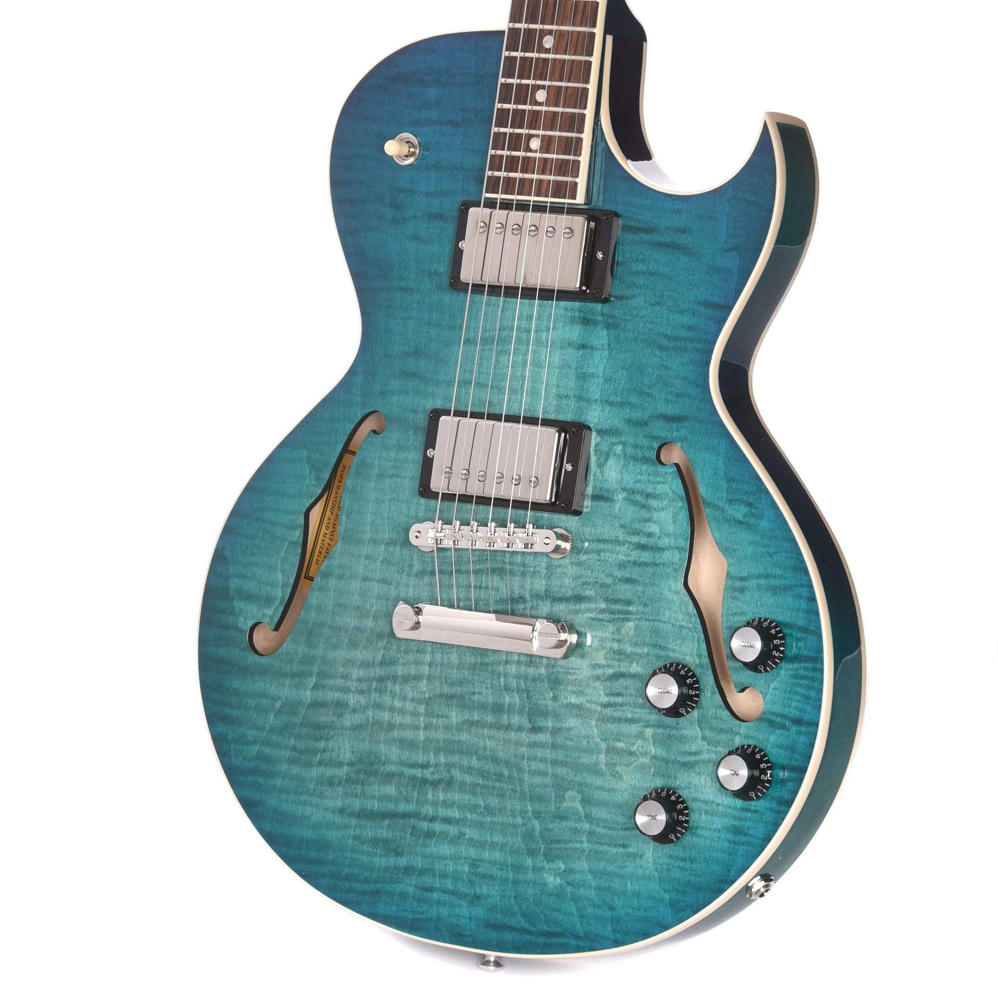 Gibson Memphis ES-235 Figured Aquamarine Electric Guitars / Semi-Hollow