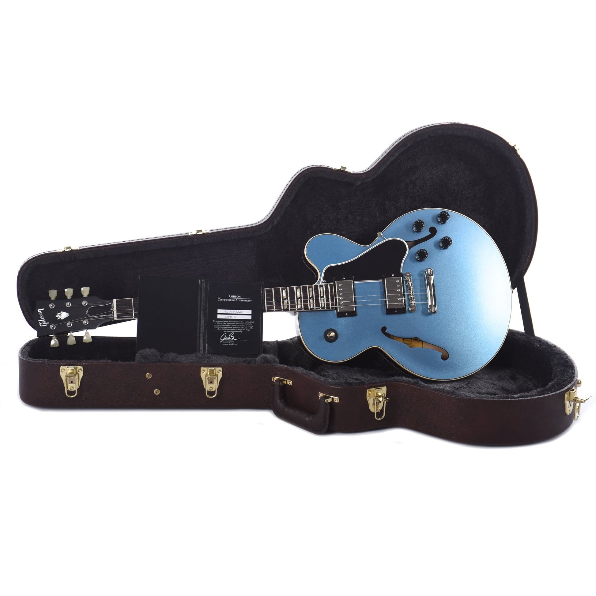 Gibson Memphis ES-275 Thinline Satin Ice Blue Electric Guitars / Semi-Hollow