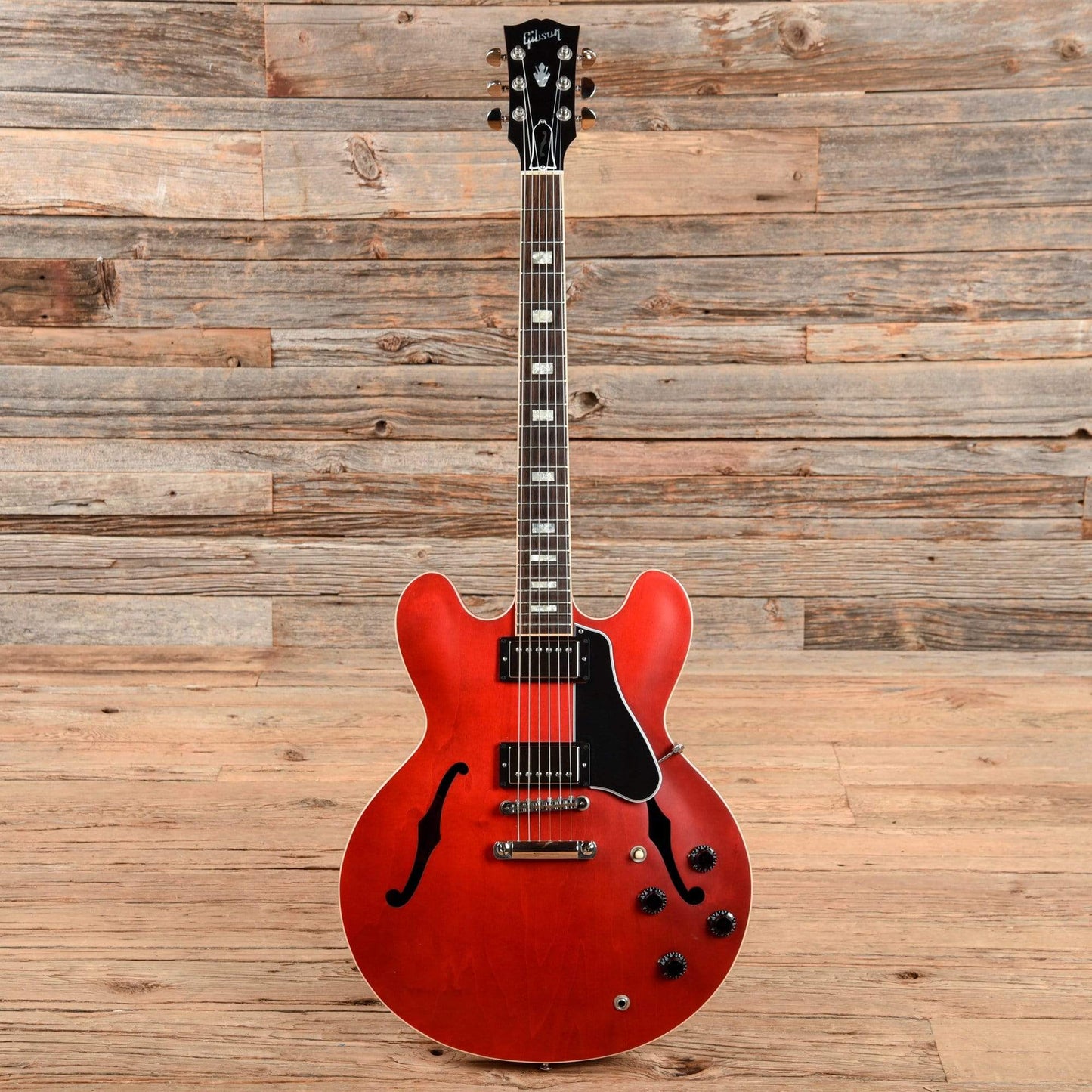 Gibson Memphis ES-335 Block Satin Cherry 2016 Electric Guitars / Semi-Hollow