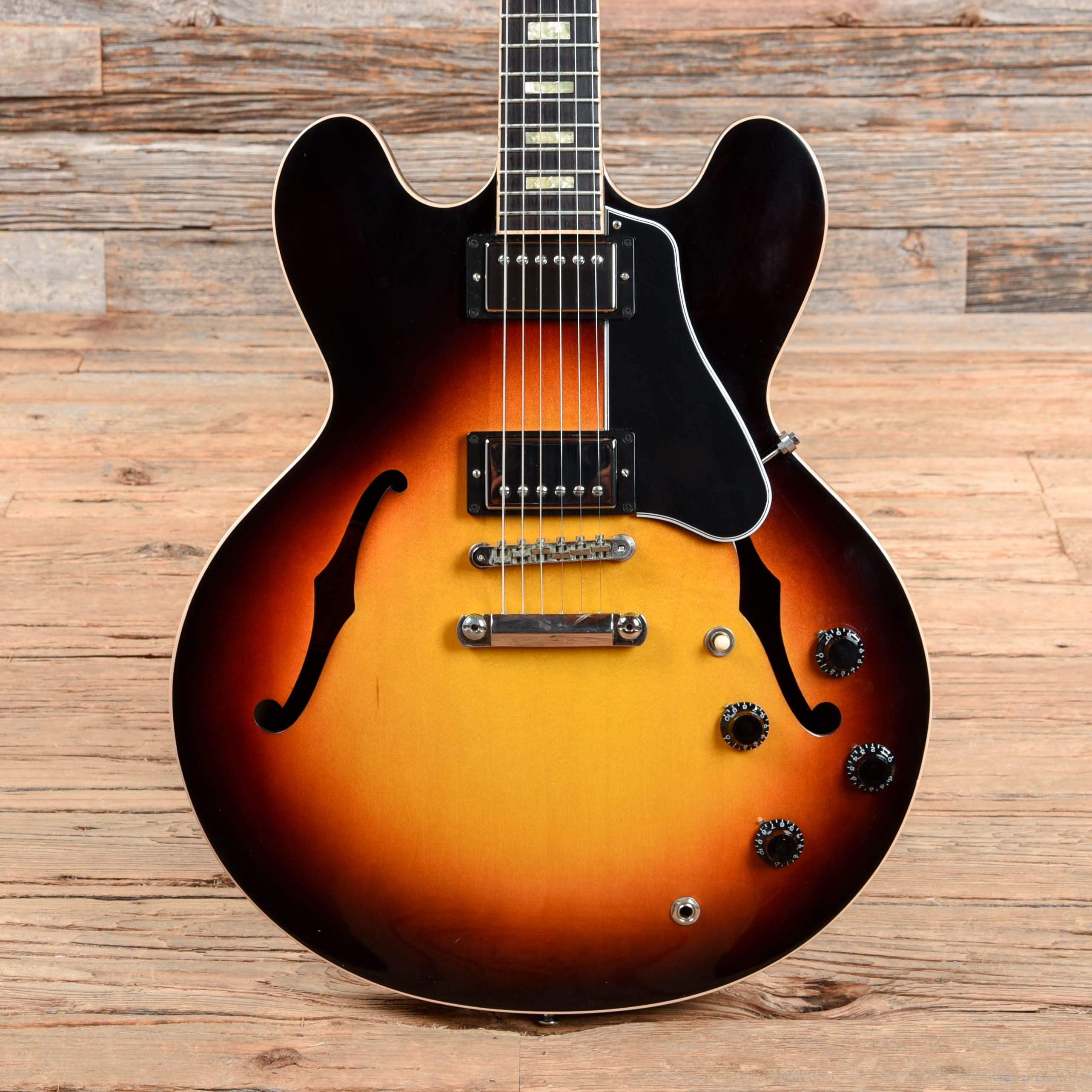 Gibson Memphis ES-335 Block Sunset Burst 2015 Electric Guitars / Semi-Hollow
