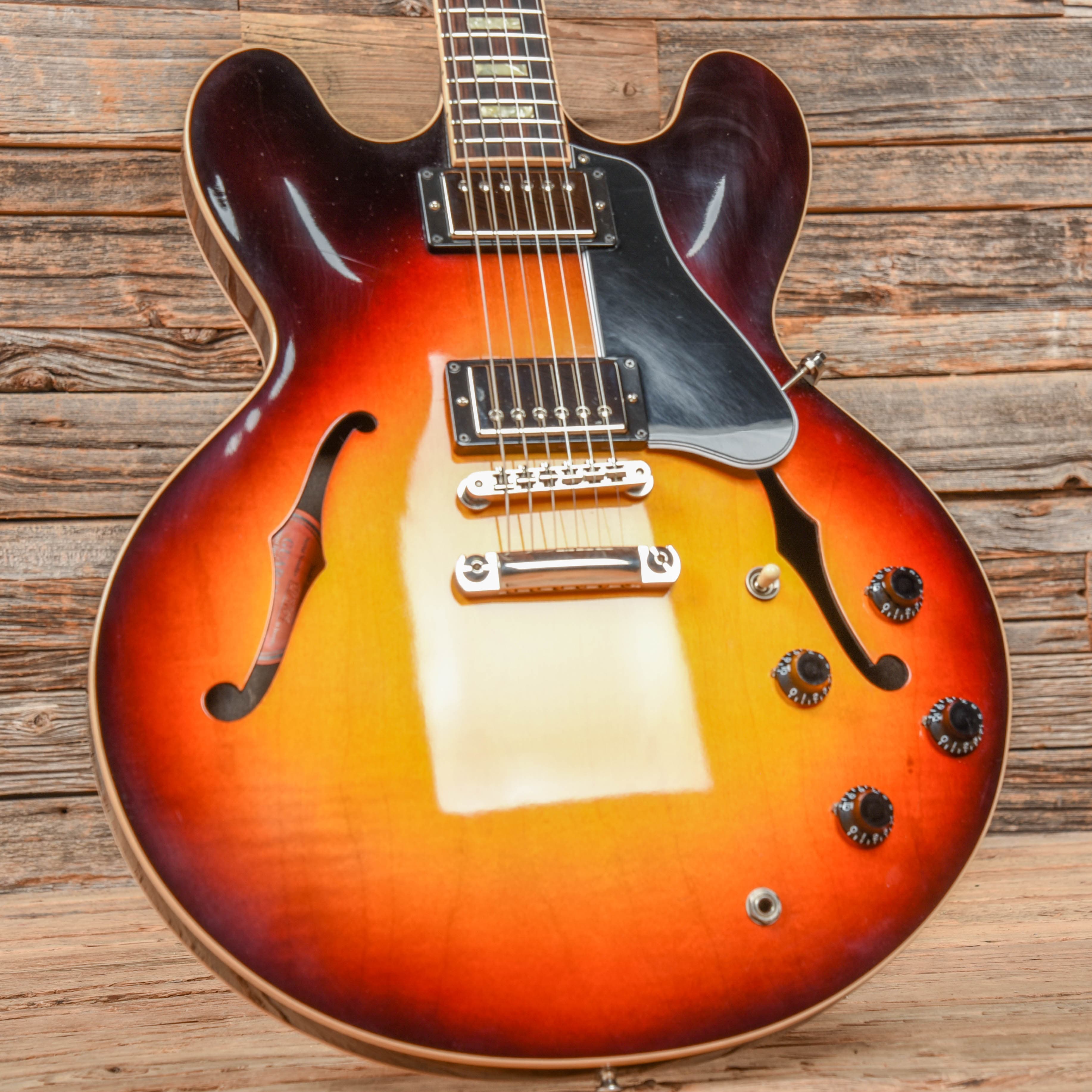 Gibson Memphis ES-335 Block Sunset Burst 2015 Electric Guitars / Semi-Hollow