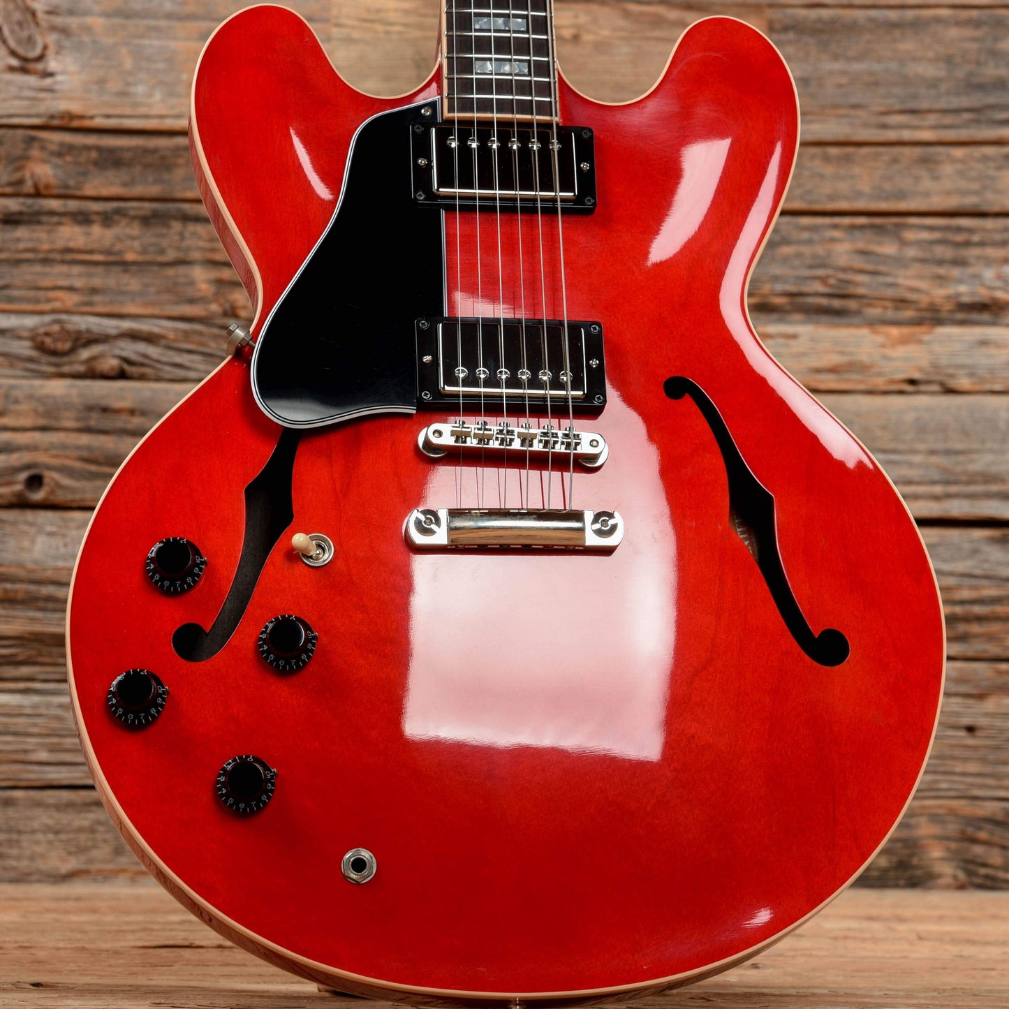 Gibson Memphis ES-335 Cherry 2015 LEFTY Electric Guitars / Semi-Hollow