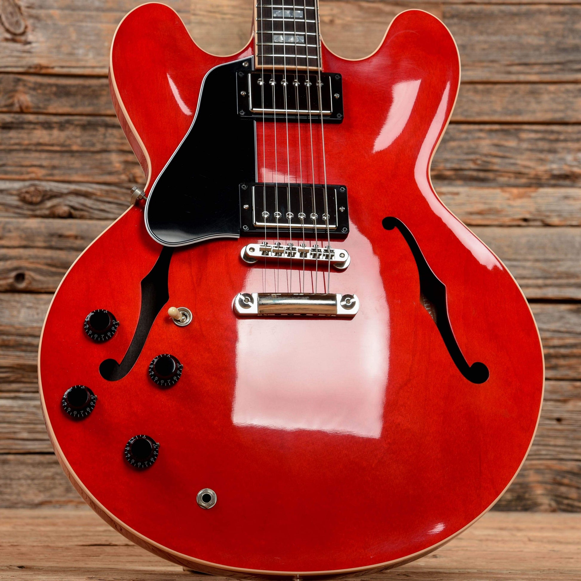 Gibson Memphis ES-335 Cherry 2015 LEFTY Electric Guitars / Semi-Hollow