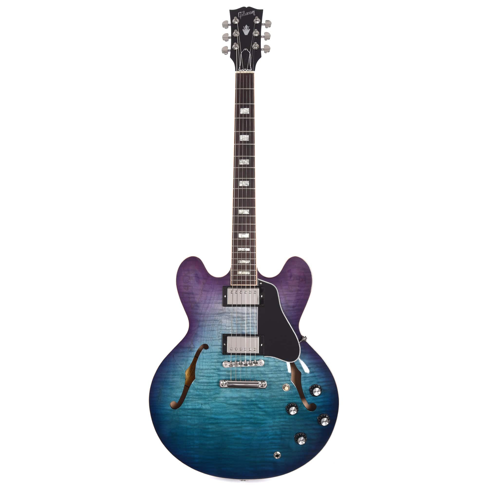 Gibson Memphis ES-335 Figured Blueberry Burst – Chicago Music Exchange