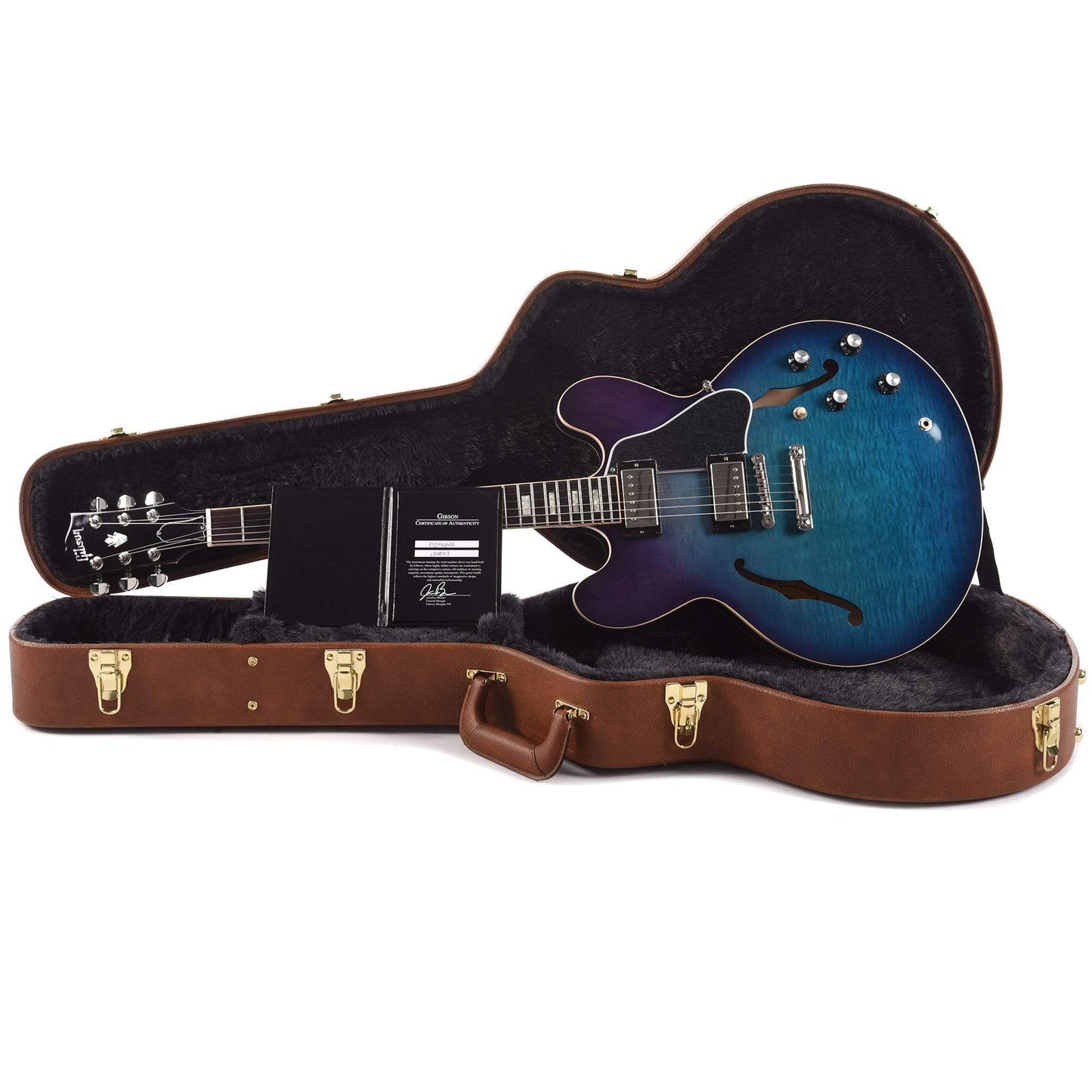 Gibson Memphis ES-335 Figured Blueberry Burst Electric Guitars / Semi-Hollow