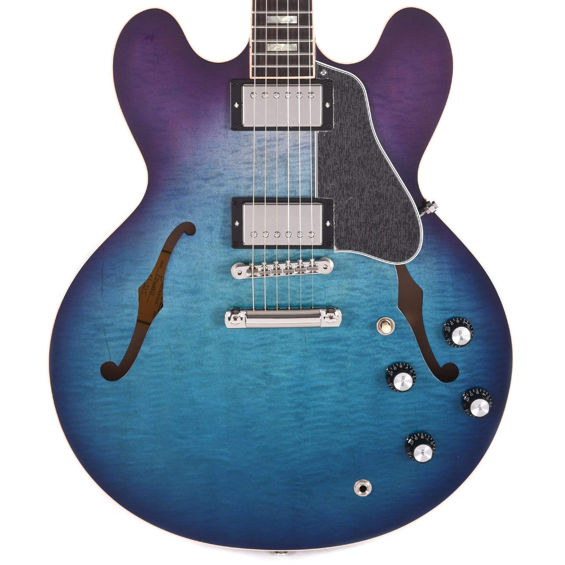 Gibson Memphis ES-335 Figured Blueberry Burst Electric Guitars / Semi-Hollow