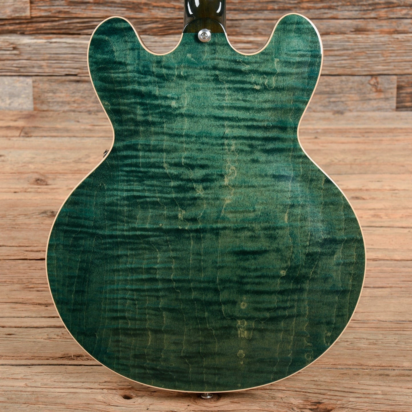 Gibson Memphis ES-335 Figured Green Electric Guitars / Semi-Hollow