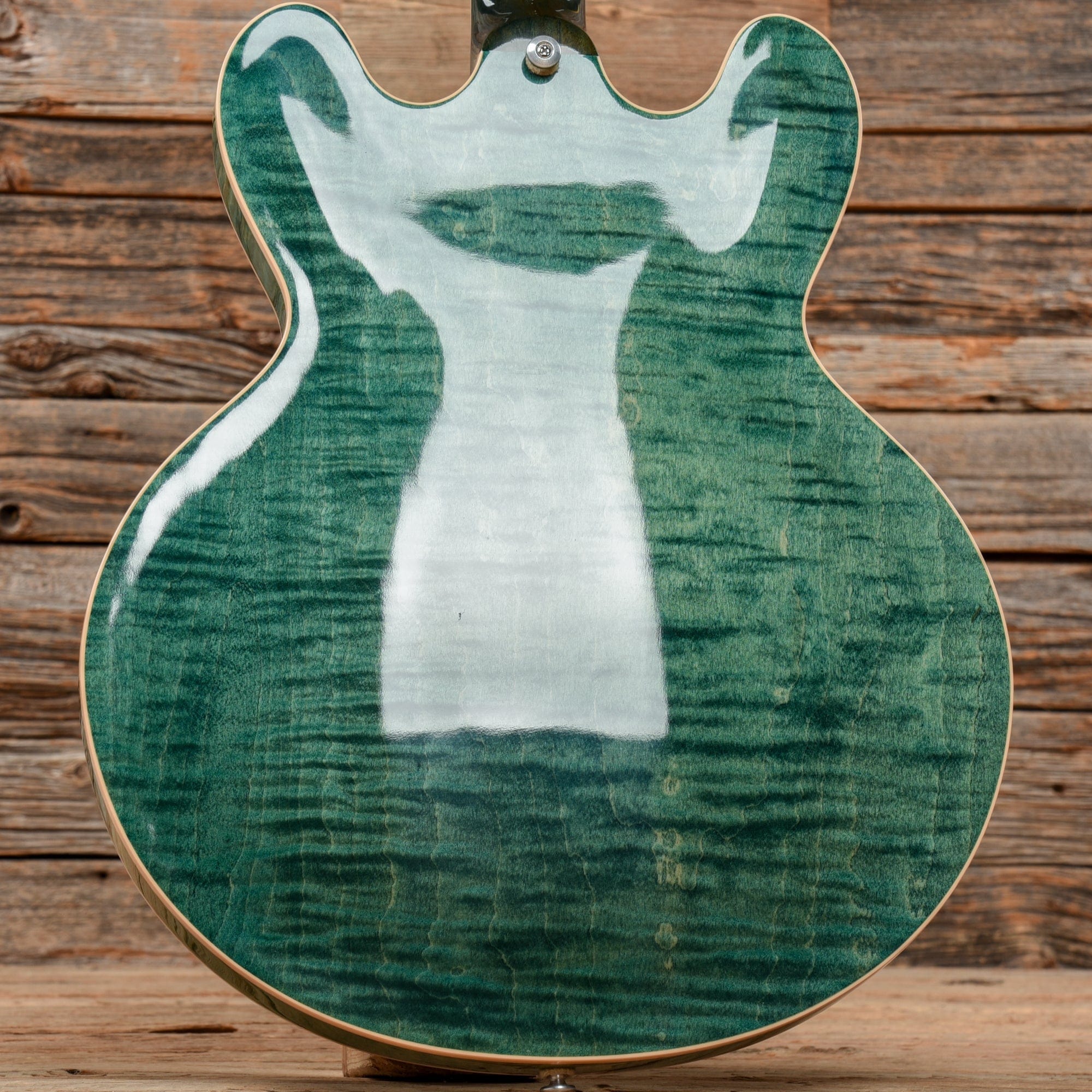 Gibson Memphis ES-335 Figured Green Electric Guitars / Semi-Hollow