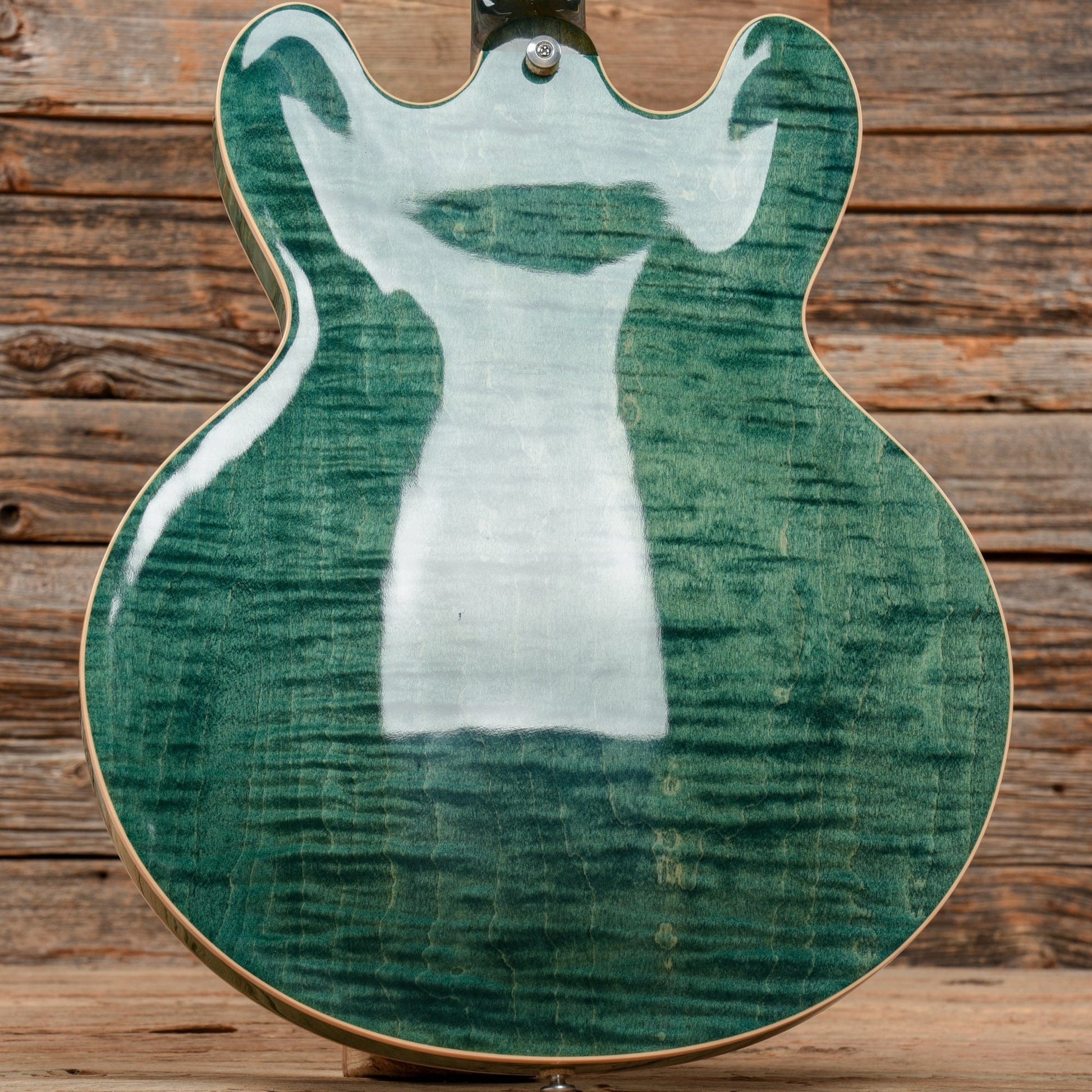 Gibson Memphis ES-335 Figured Green Electric Guitars / Semi-Hollow